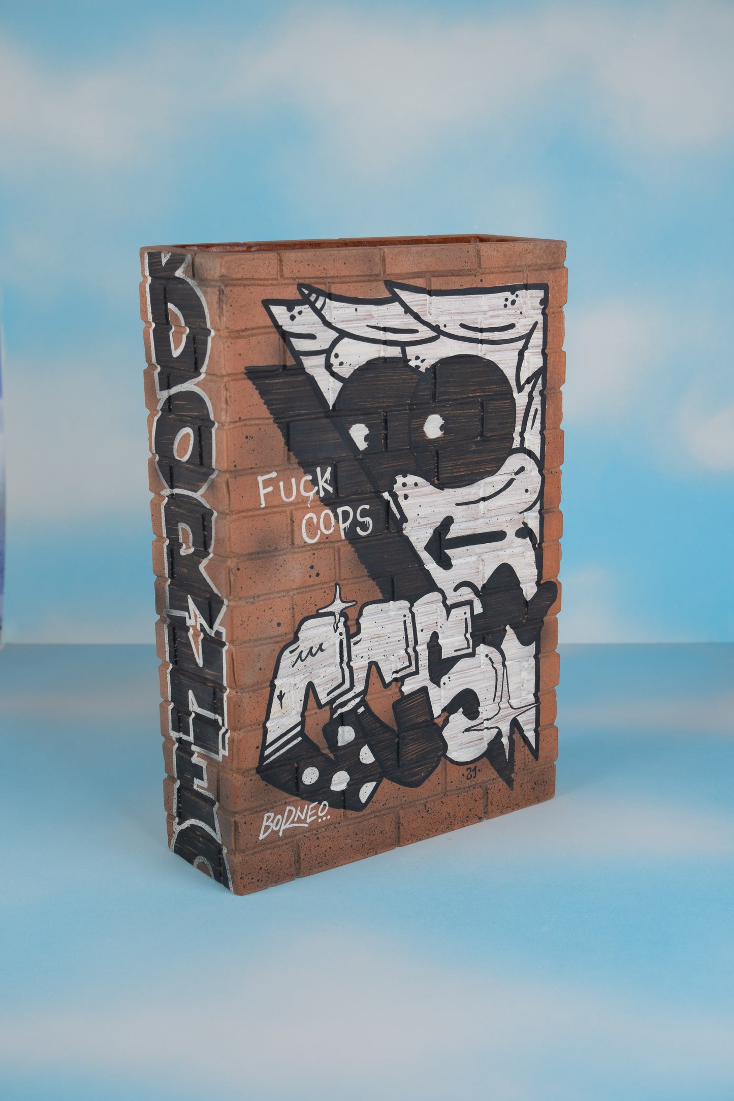 Graffiti Brick Wall Vase by Borneo - MINX Factory