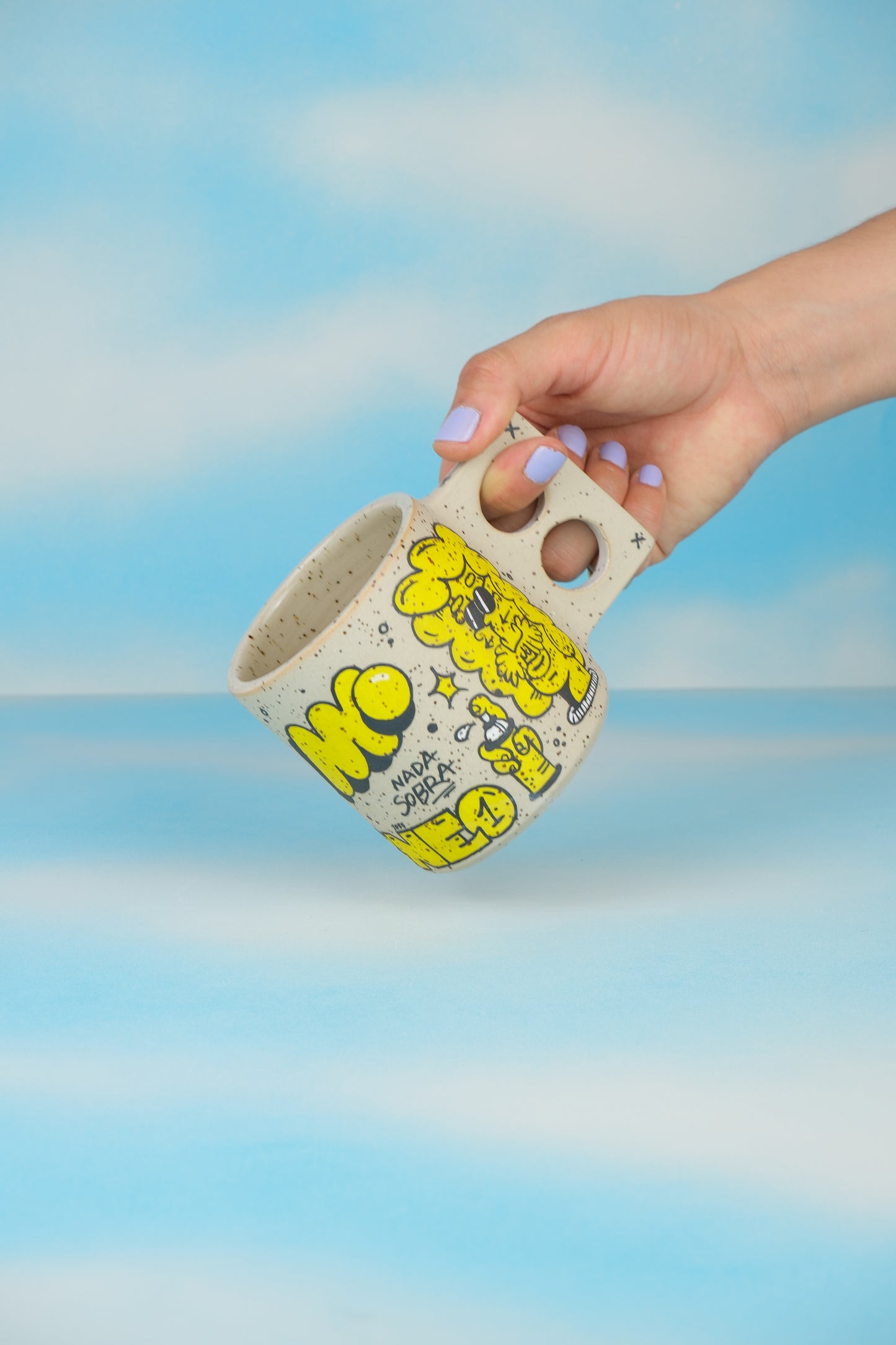 Borneo Yellow Doodle Mug 1