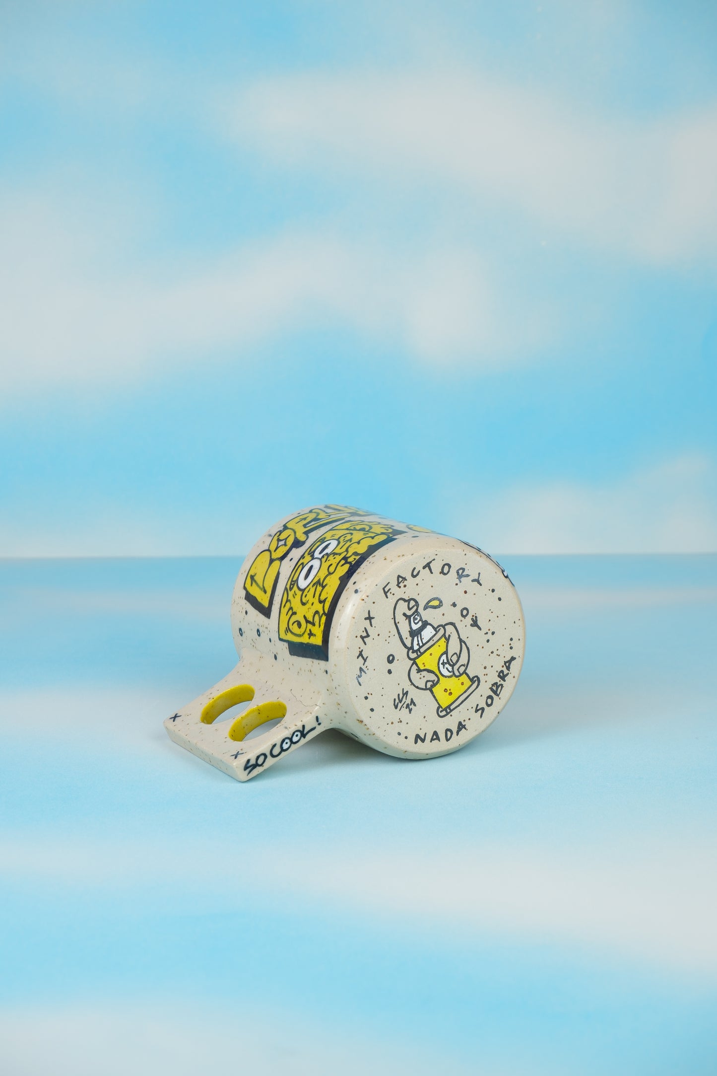 Borneo Yellow Doodle Mug 2