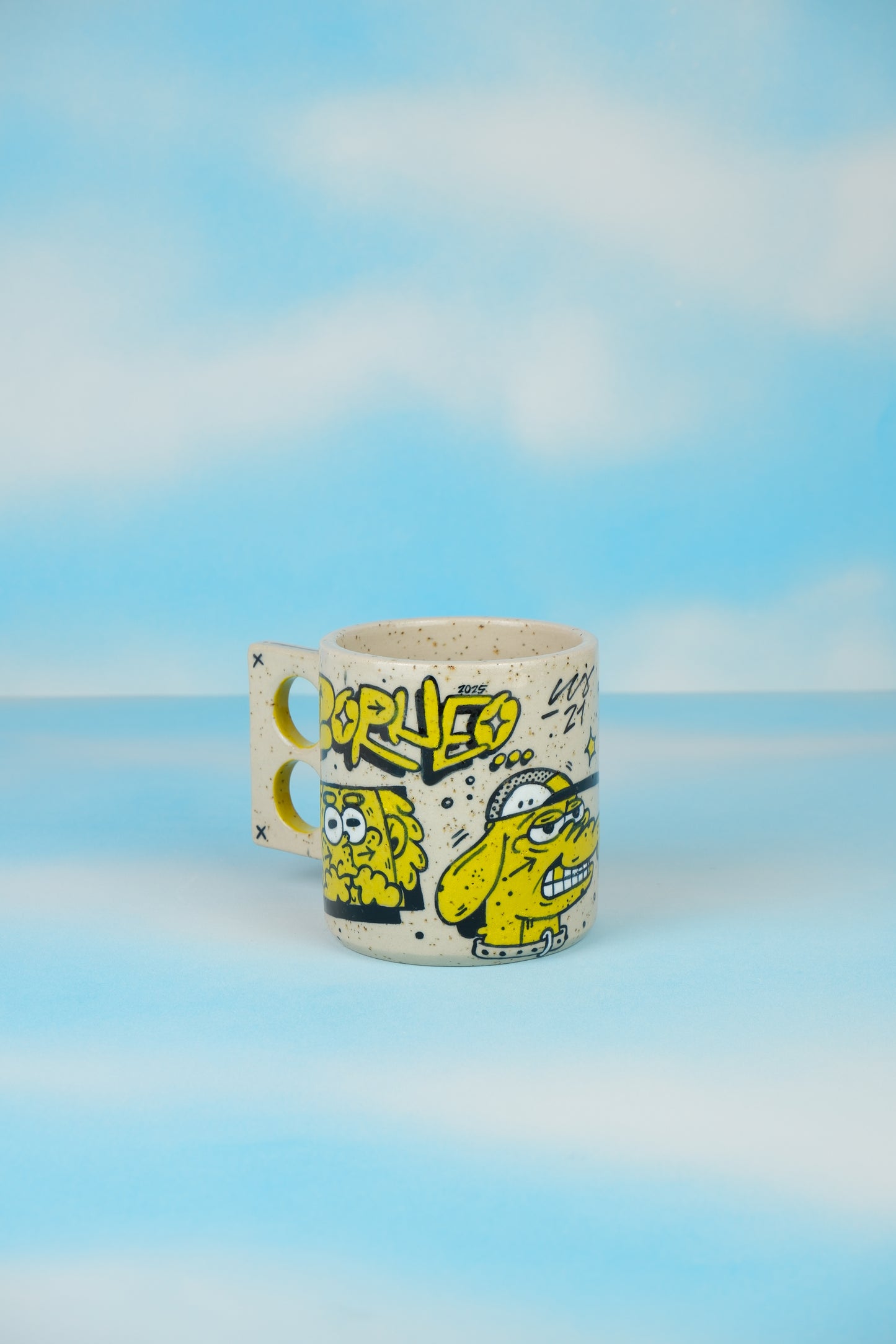 Borneo Yellow Doodle Mug 2
