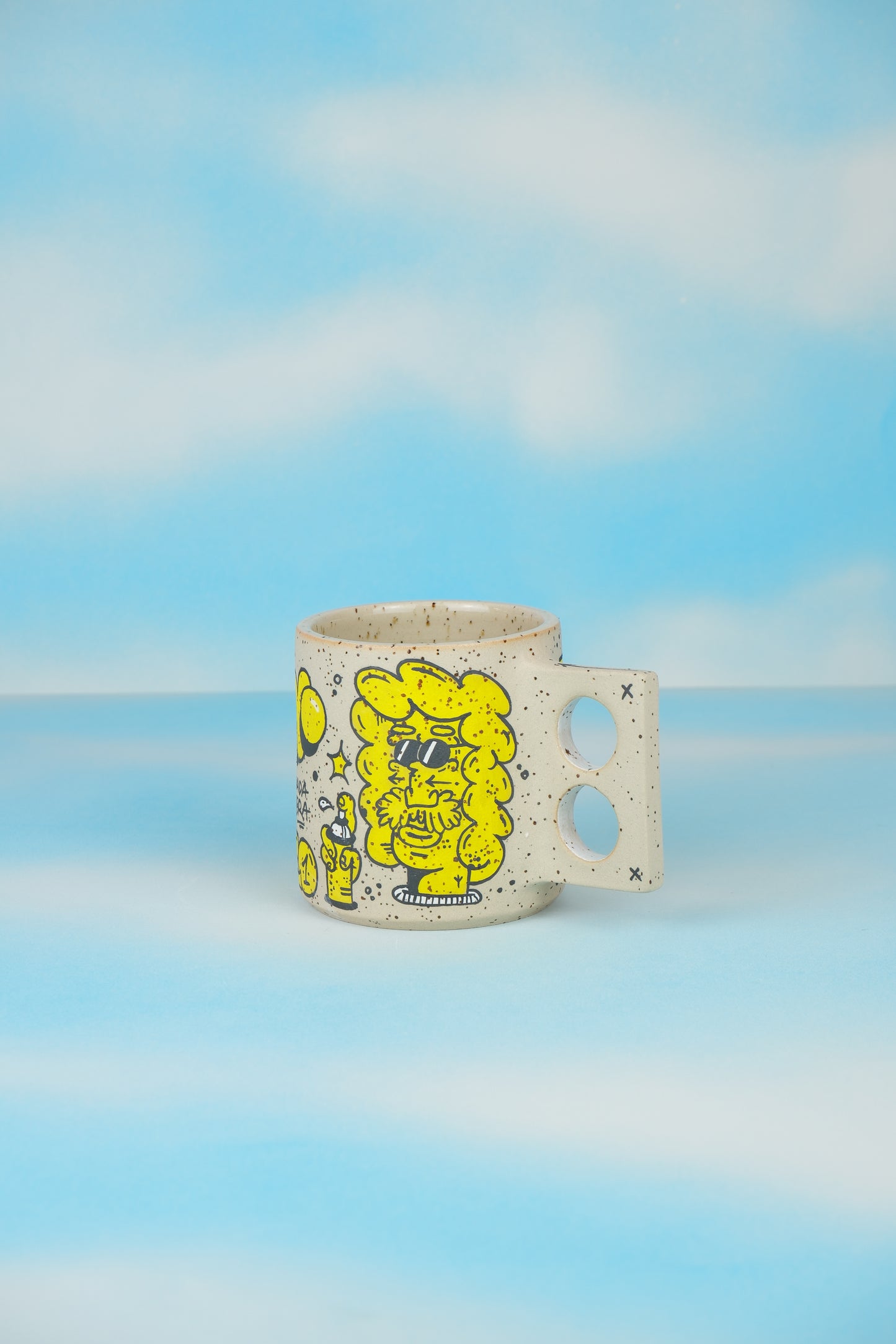 Borneo Yellow Doodle Mug 1