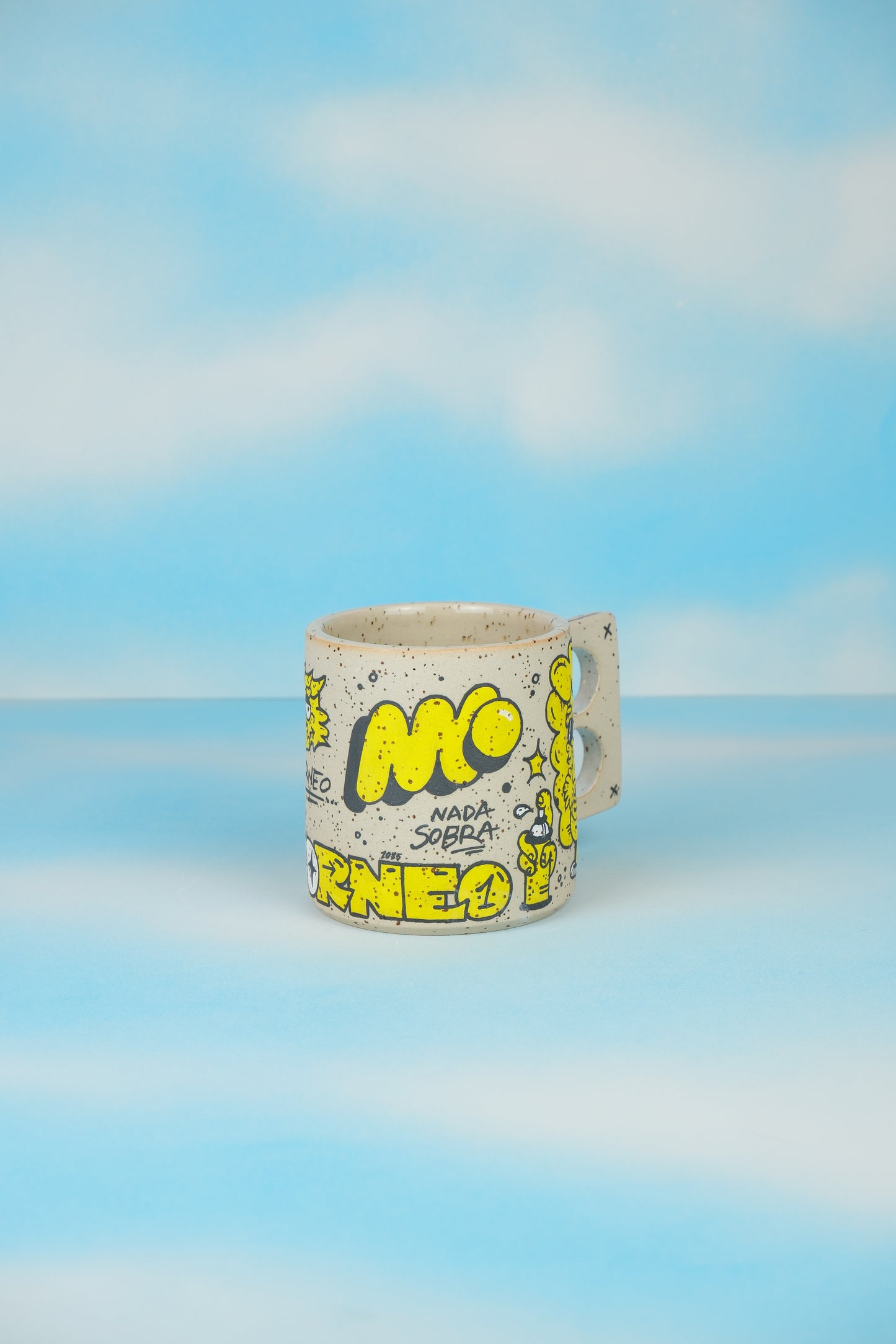 Borneo Yellow Doodle Mug 1