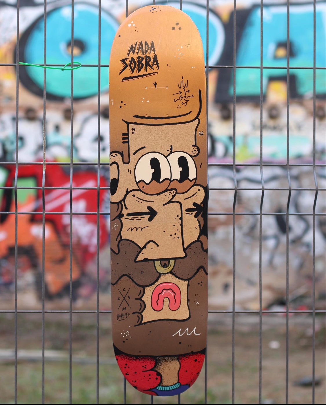 Hand Painted Decorative Skate Board by Borneo 3 - MINX Factory