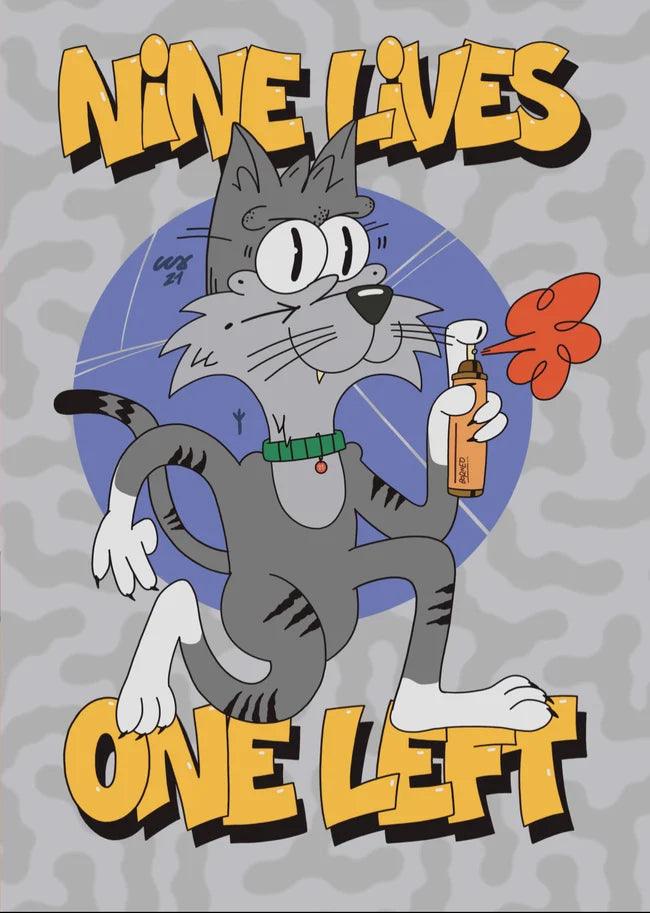 9 Lives 1 Left - Print - MINX Factory