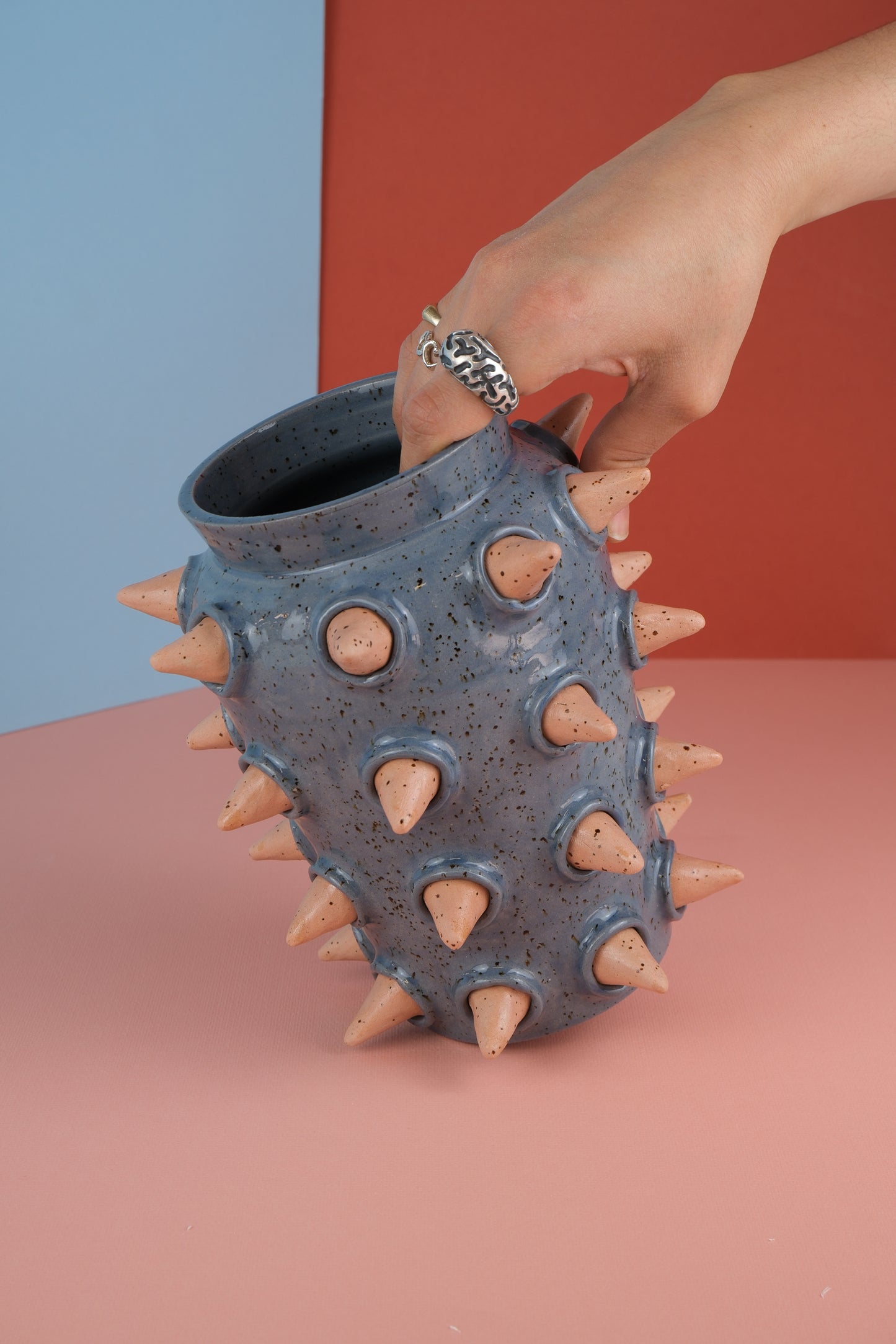 Spiked Vase -Purple