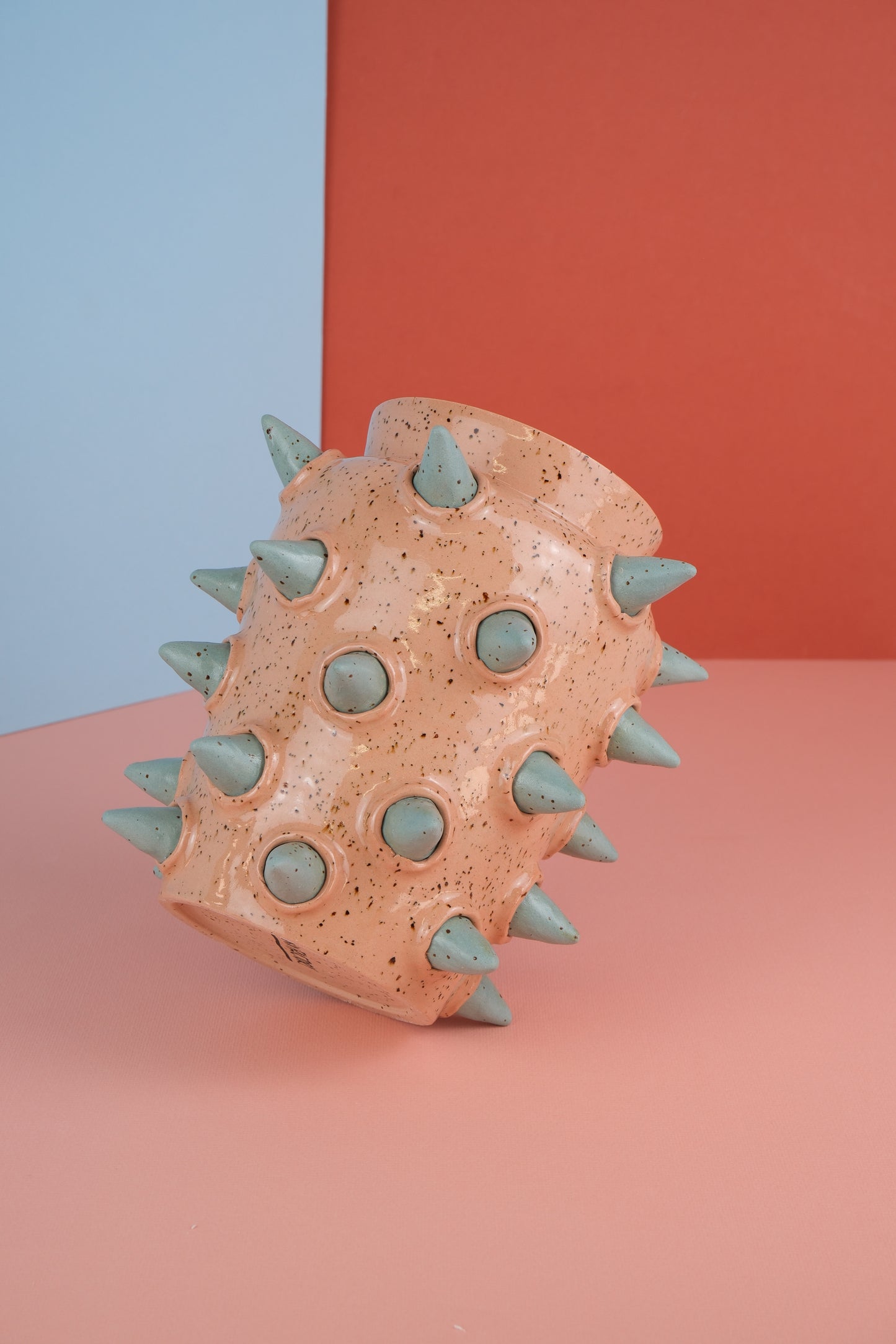 Spiked Vase -Pink