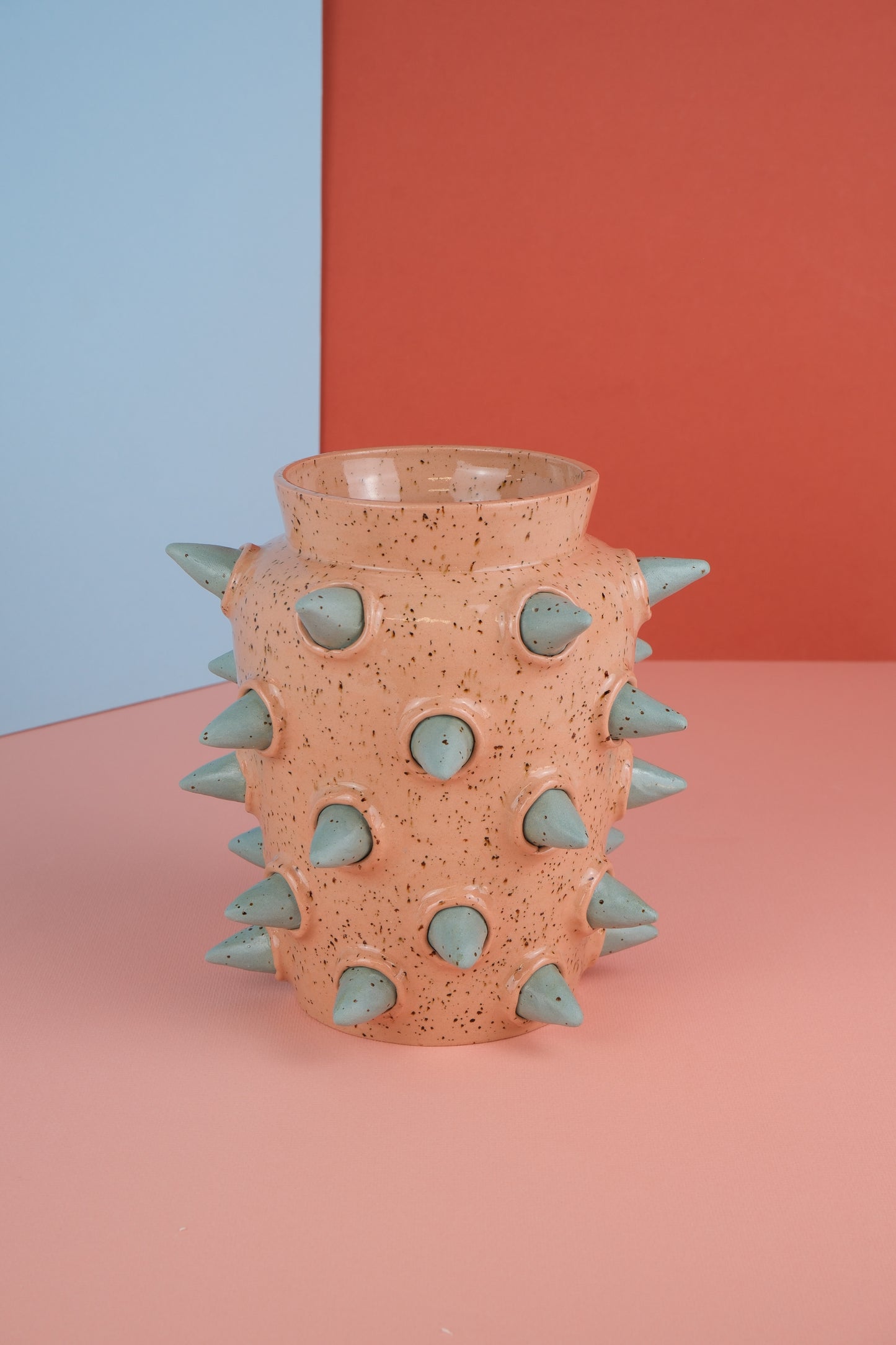 Spiked Vase -Pink