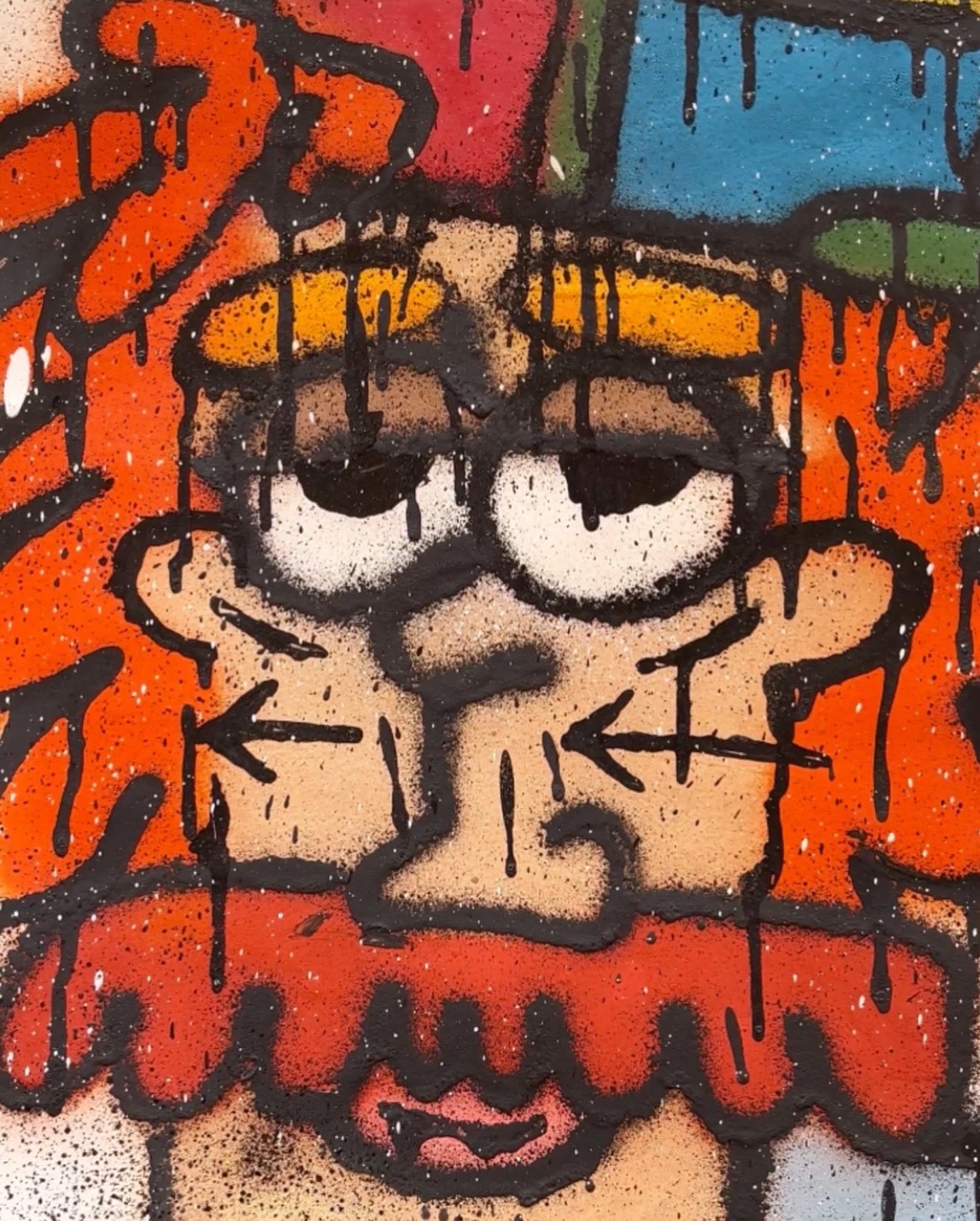Spray Paint Character Illustration on Paper 6