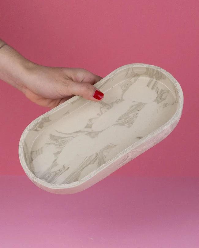 Marbled Ceramic Plate - Jewellery Tray - MINX Factory