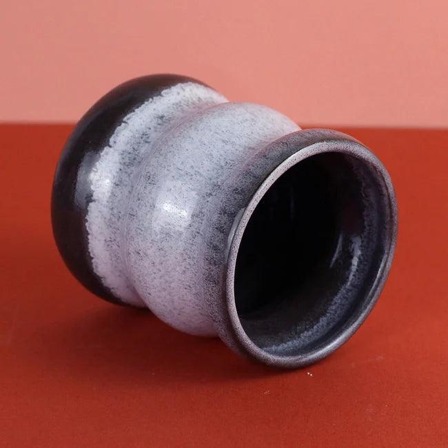 Wheel thrown Black Clay Ceramic Cup - MINX Factory