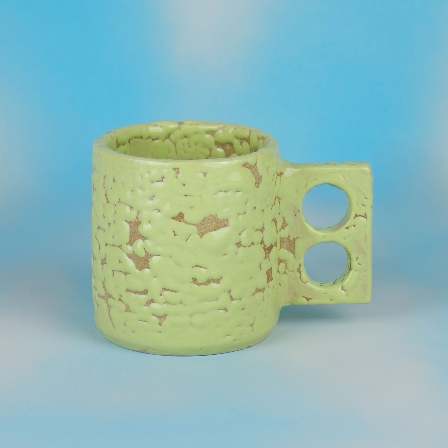 Green Gloopy Mug