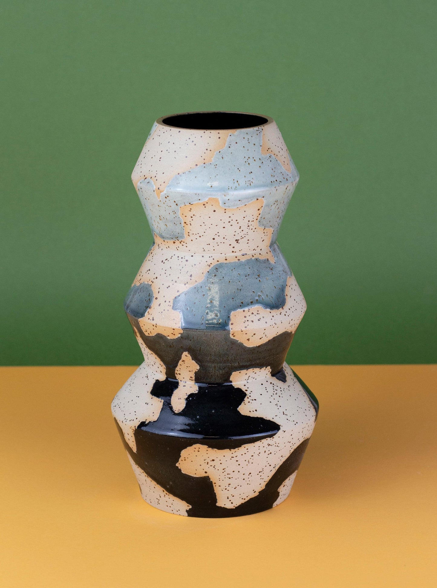 Zig Zag Stoneware Vase - MINX Factory