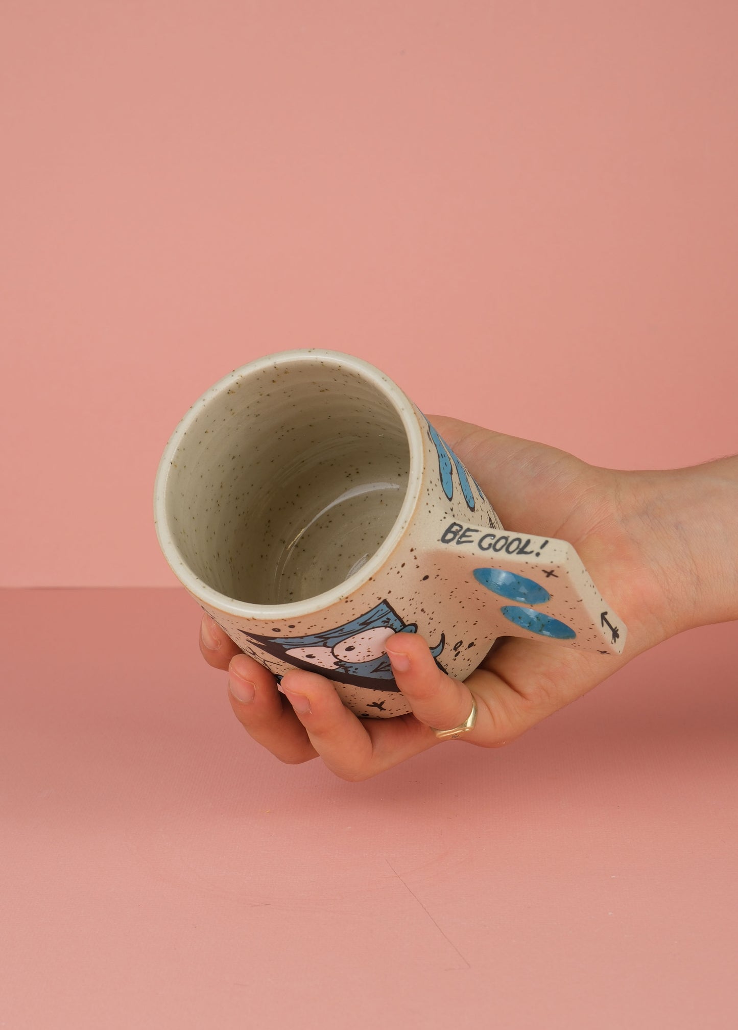 Borneo Doodle Mug Blue 2