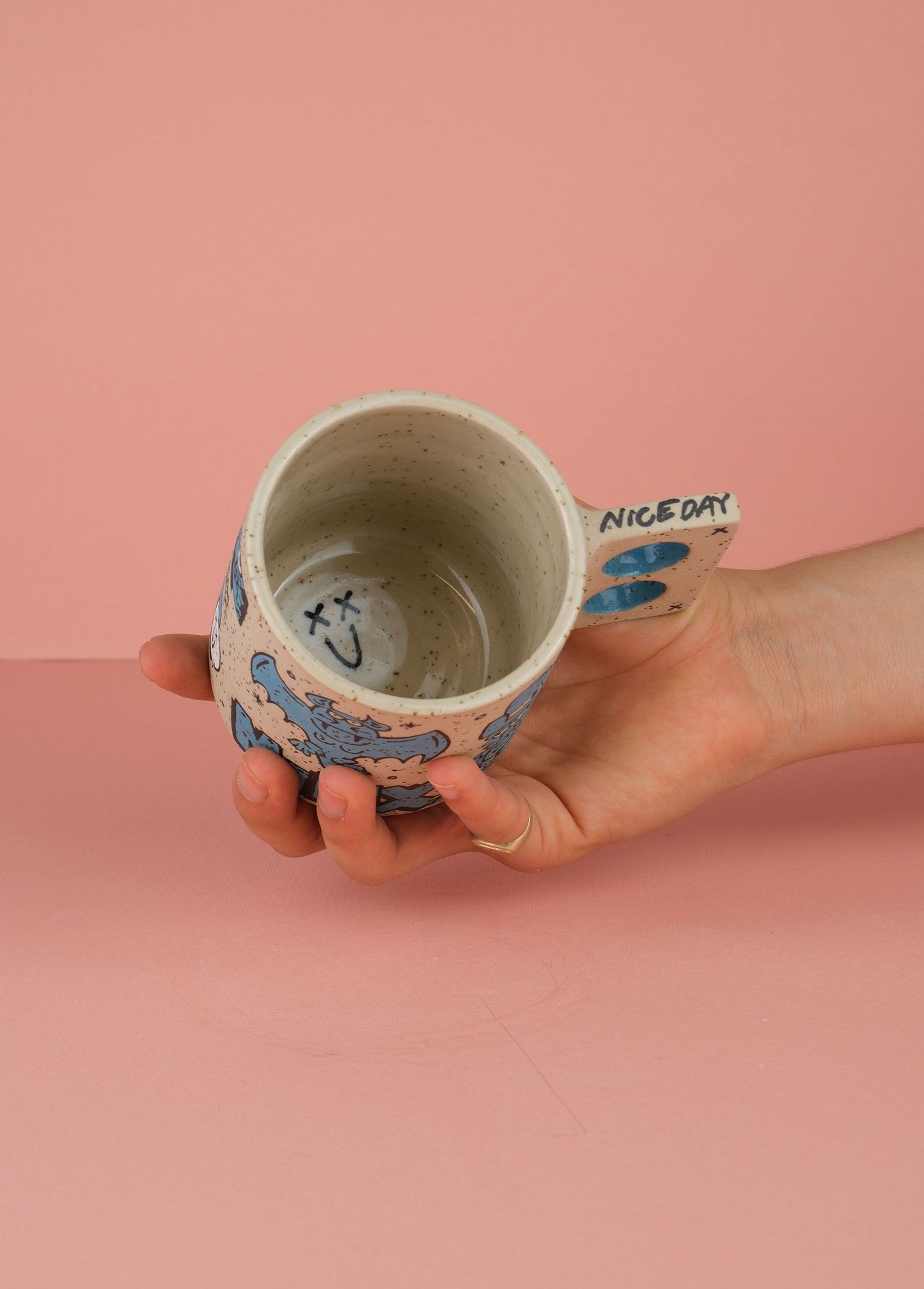 Borneo Doodle Mug Blue 1