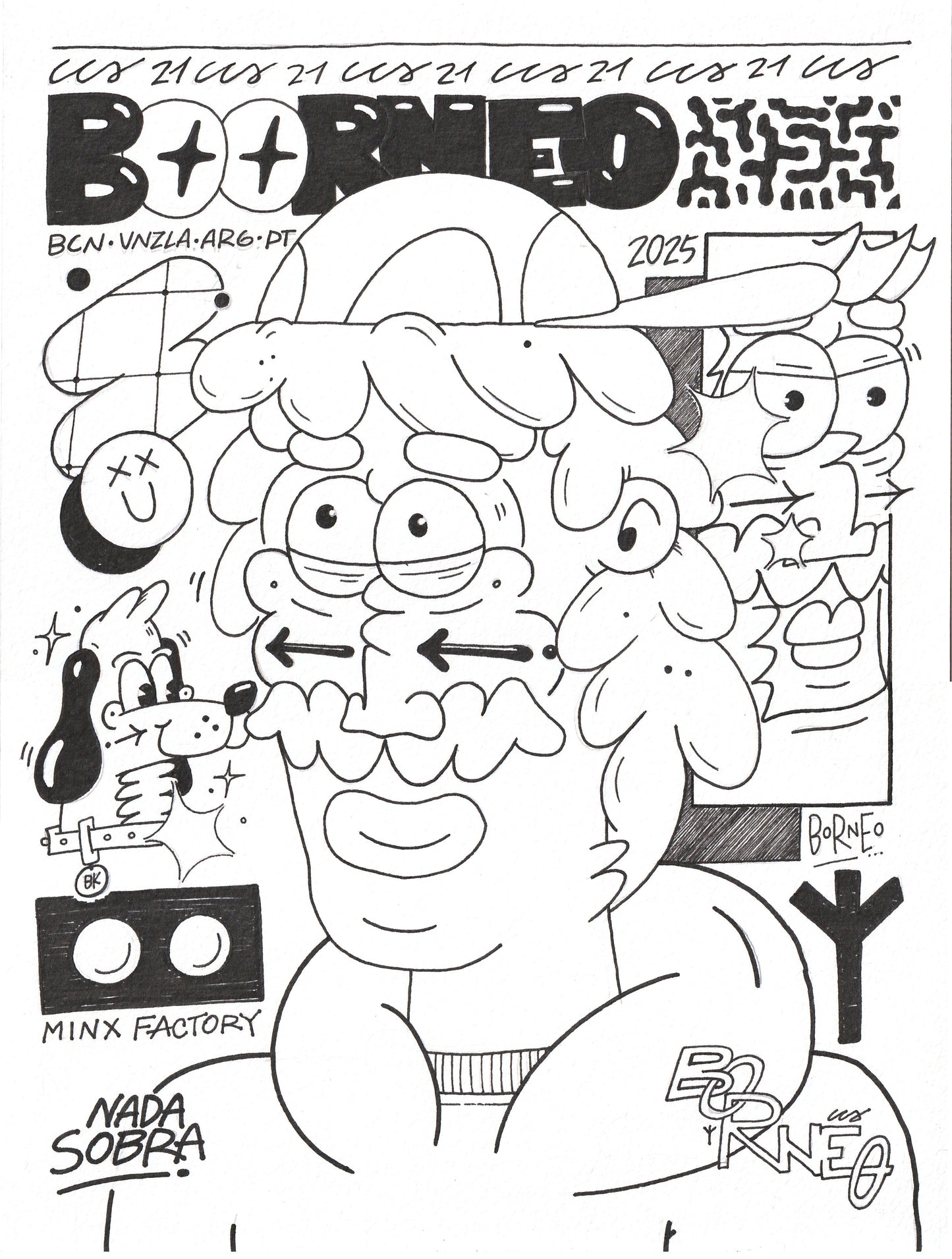 Borneo Character Drawing 2