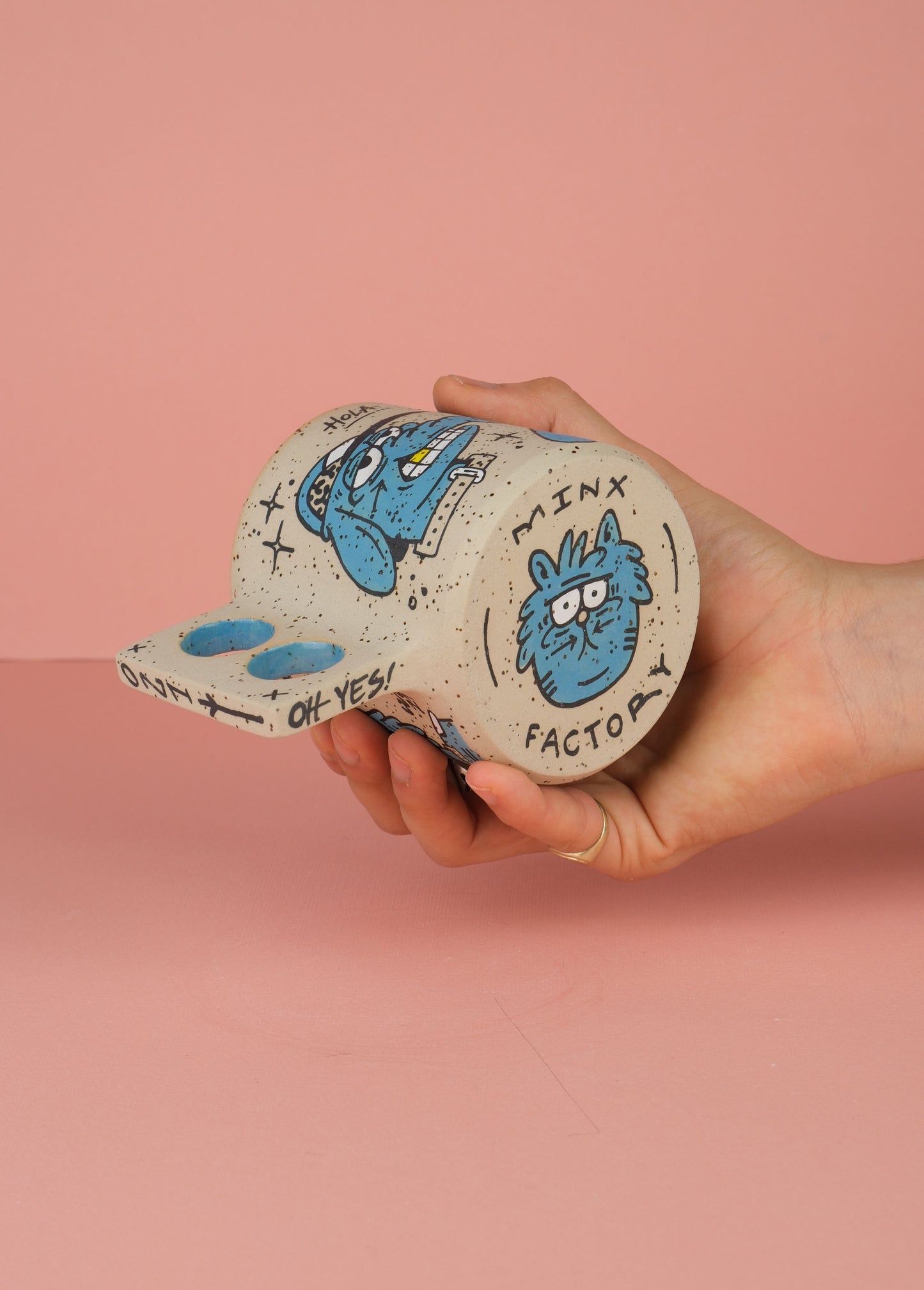 Borneo Doodle Mug Blue 1