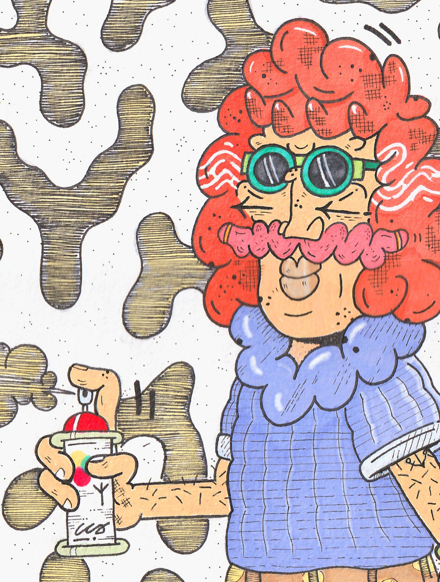 Borneo Character Drawing 1