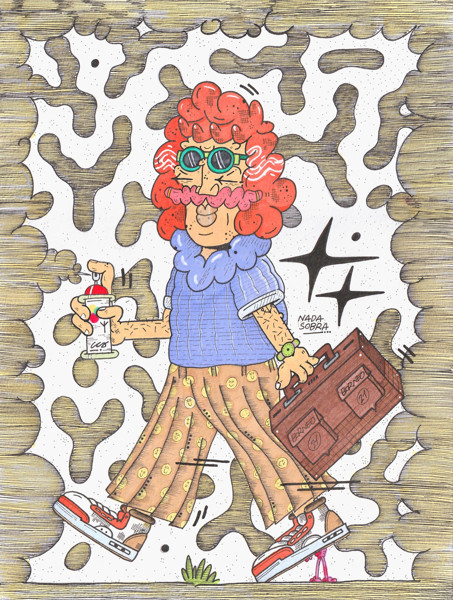 Borneo Character Drawing 1