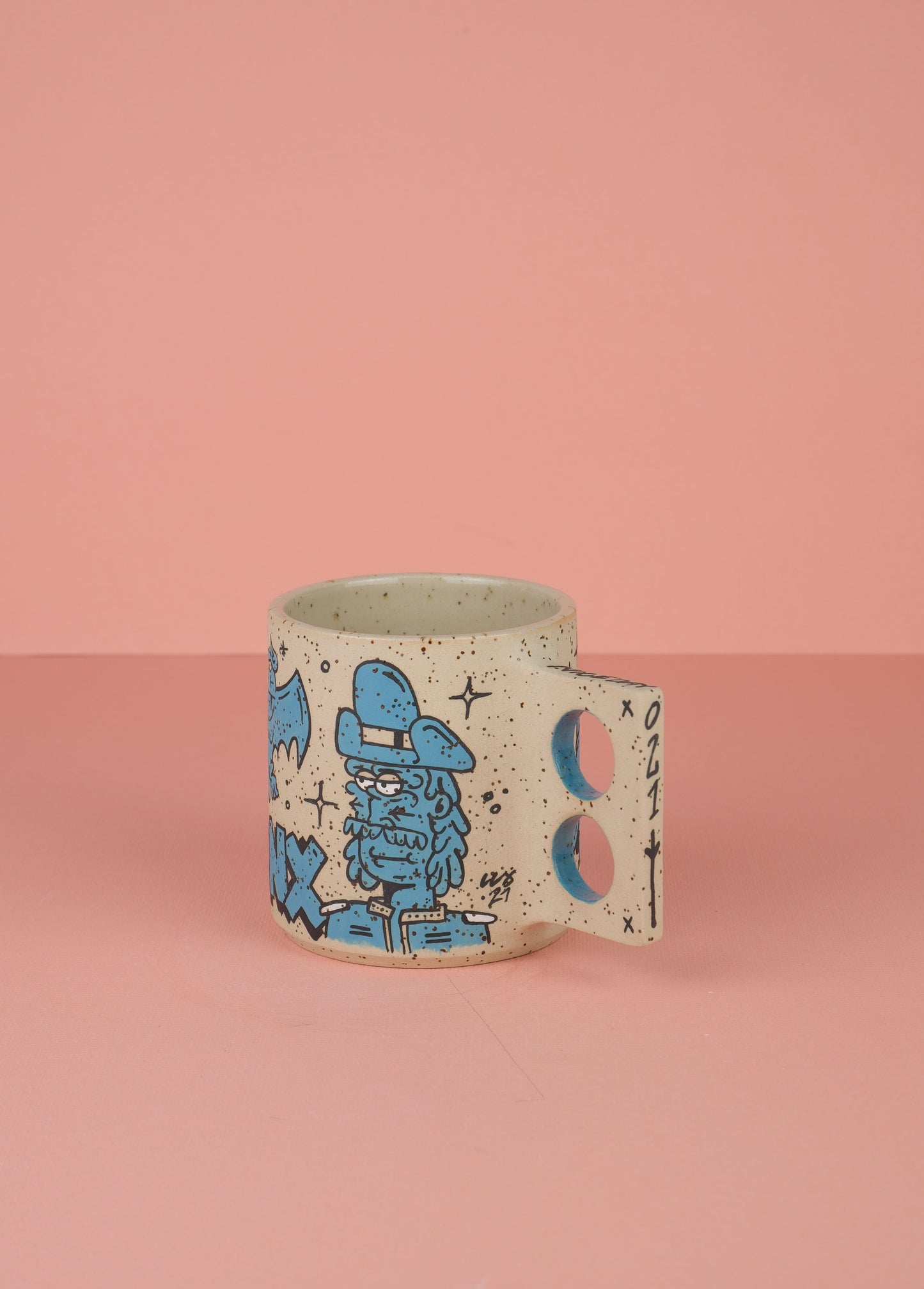 Borneo Doodle Mug Blue 1