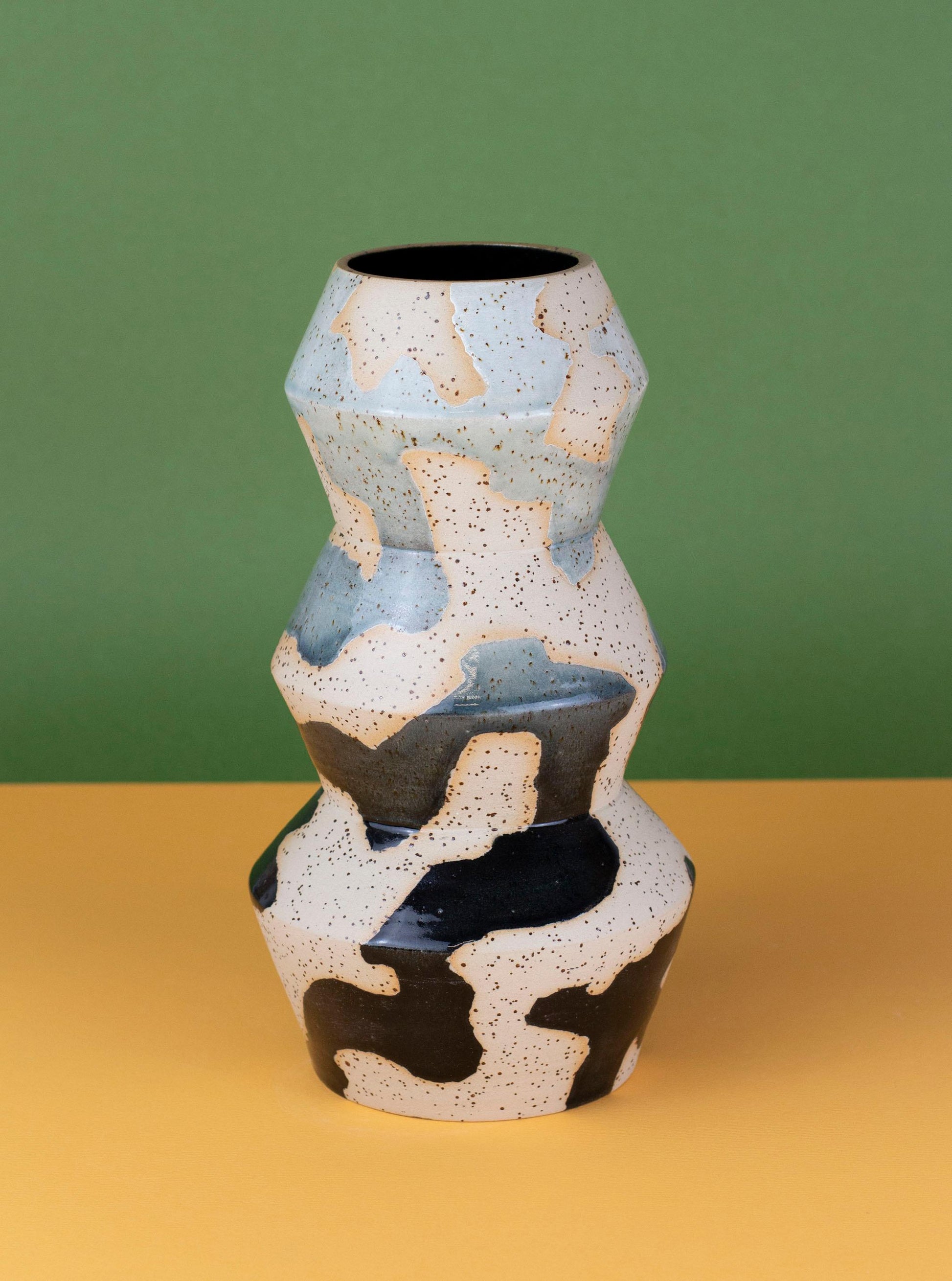 Zig Zag Stoneware Vase - MINX Factory
