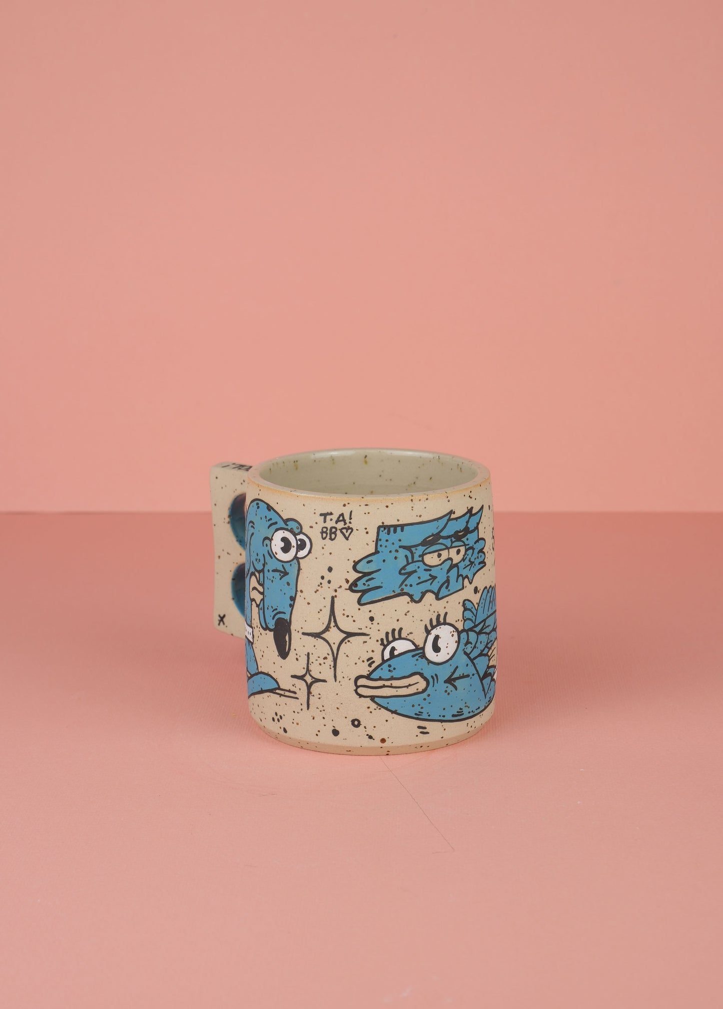 Borneo Doodle Mug Blue 2