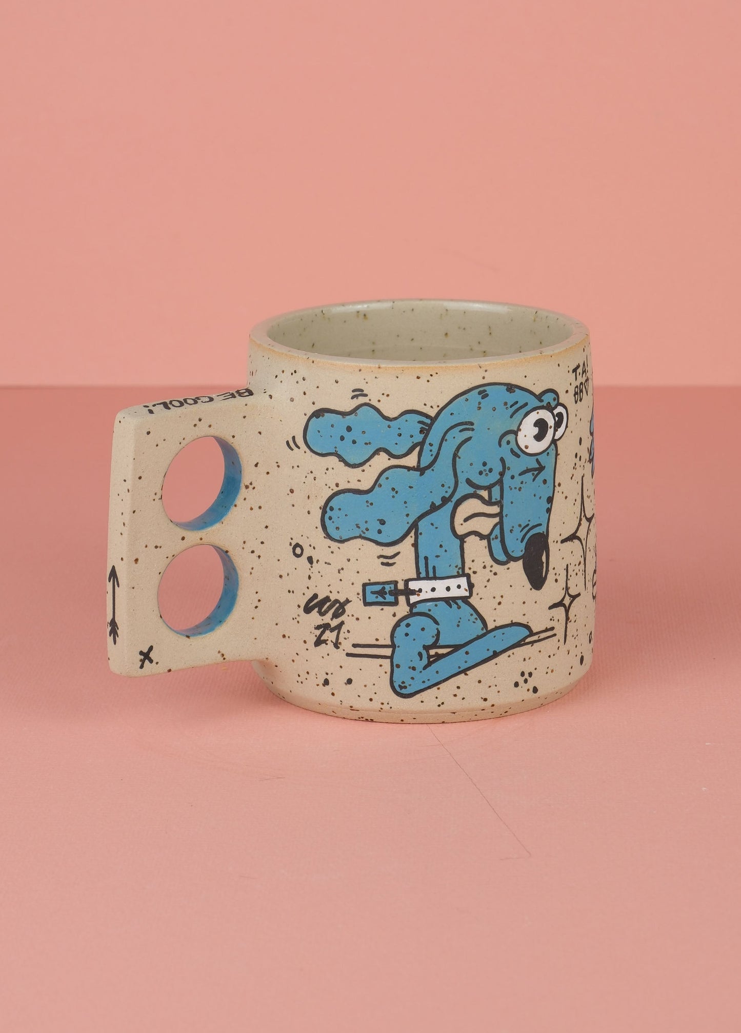 Borneo Doodle Mug Blue 2
