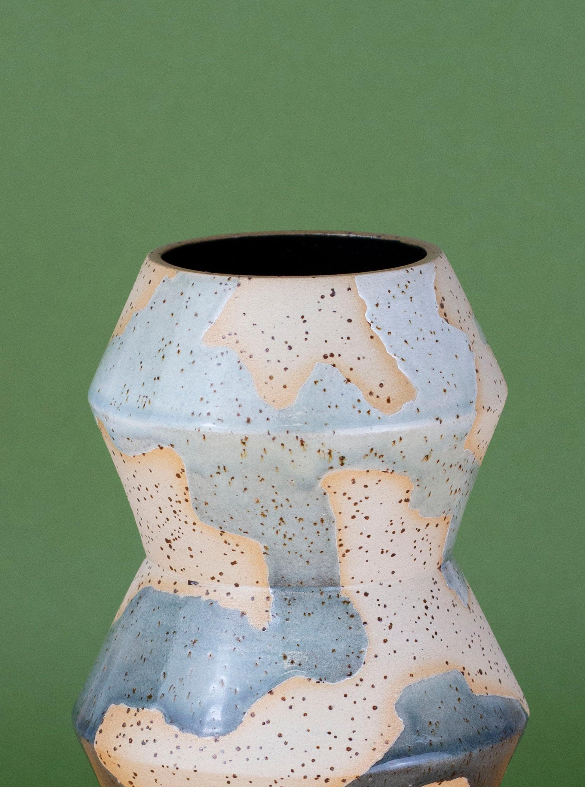 Zig Zag Stoneware Vase - MINX Factory