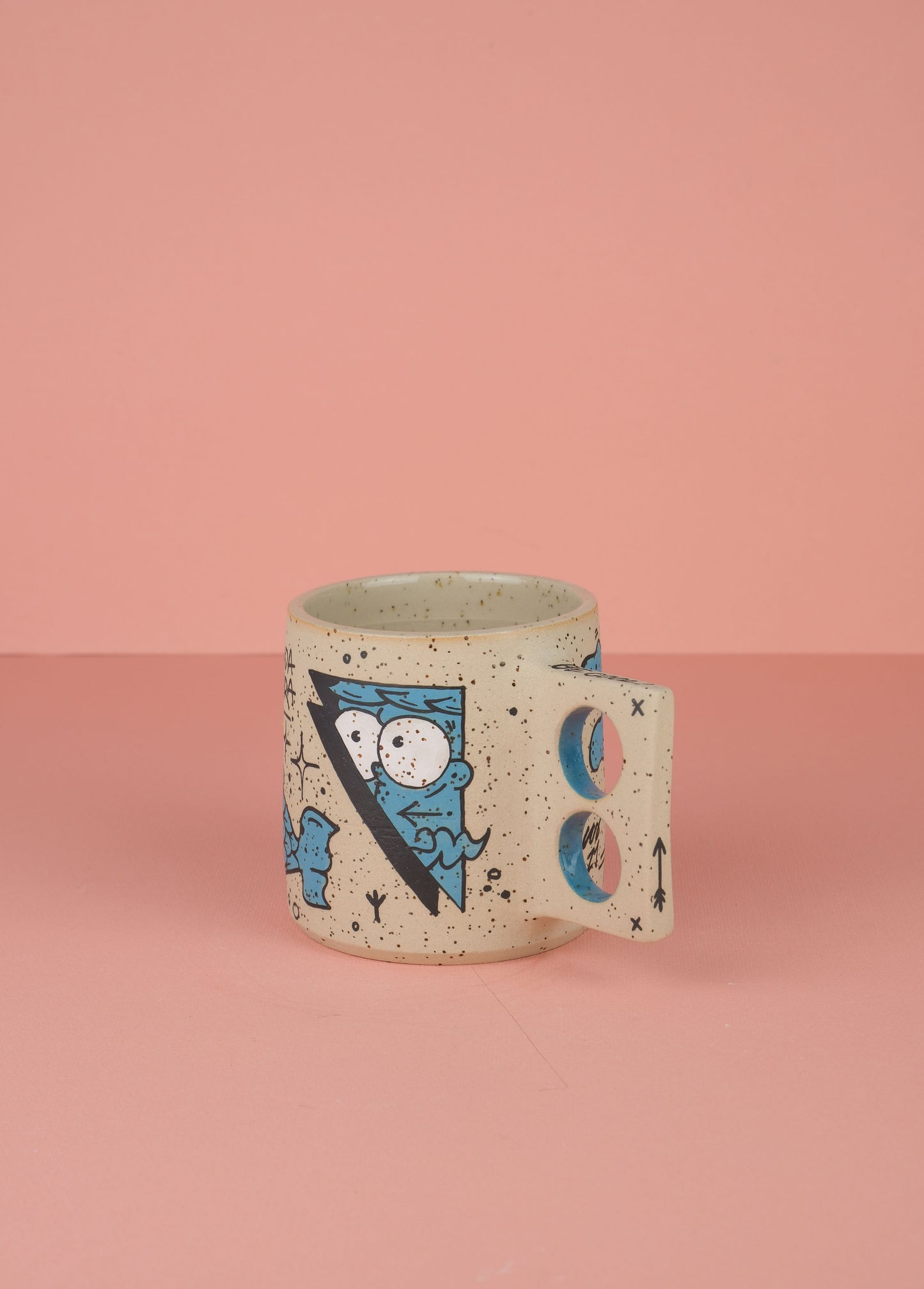 Borneo Doodle Mug Blue 2