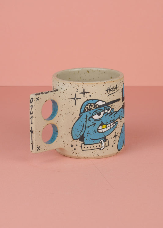 Borneo Doodle Mug Blue 1