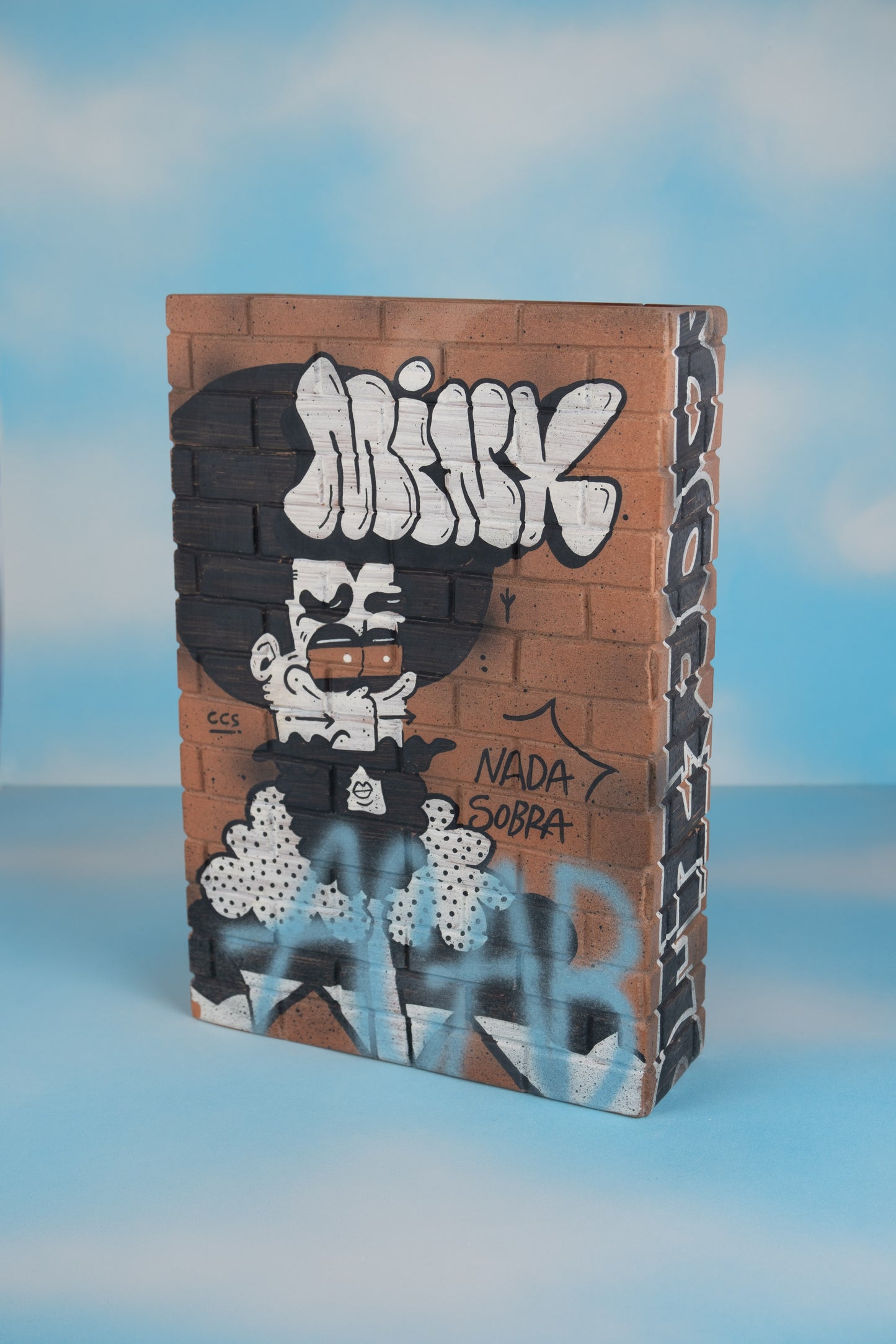 Graffiti Brick Wall Vase by Borneo - MINX Factory