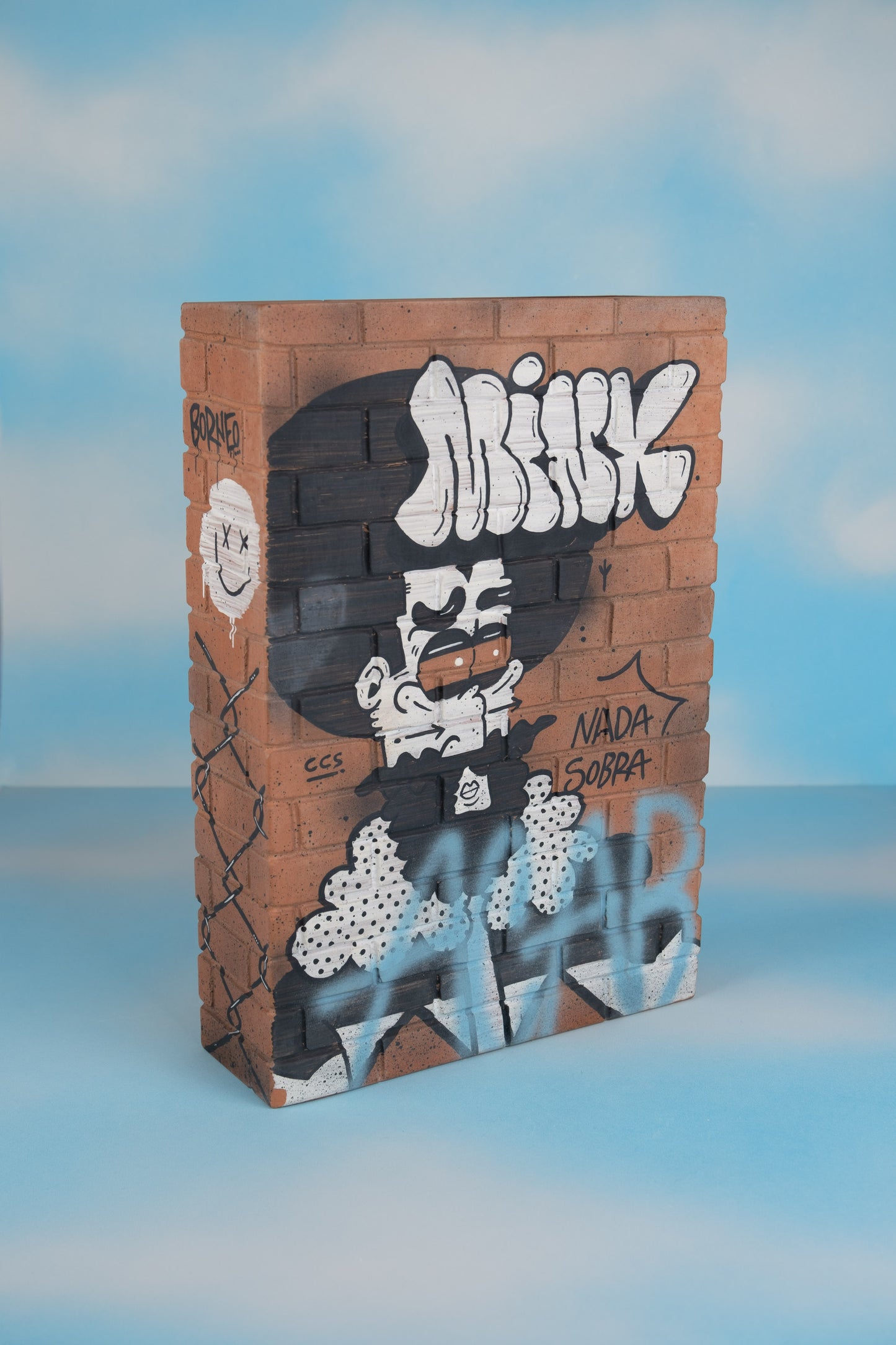 Graffiti Brick Wall Vase by Borneo - MINX Factory