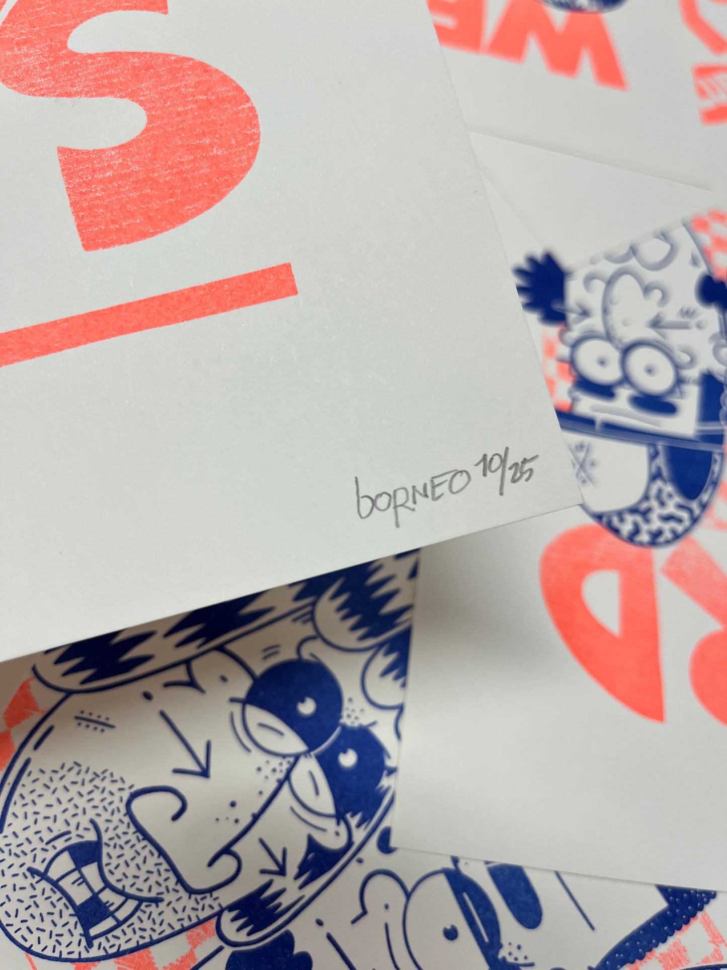 Weird Boys Club - Cartoon Characters - Risograph Pint