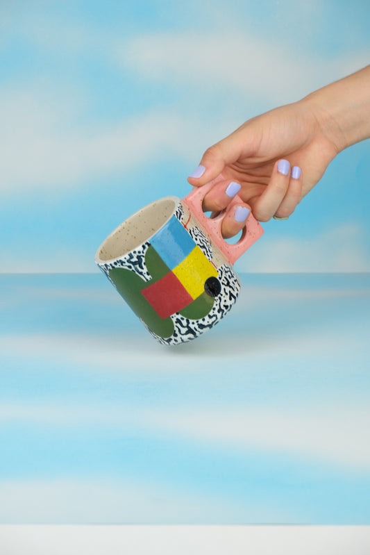 Collage Stoneware Mug