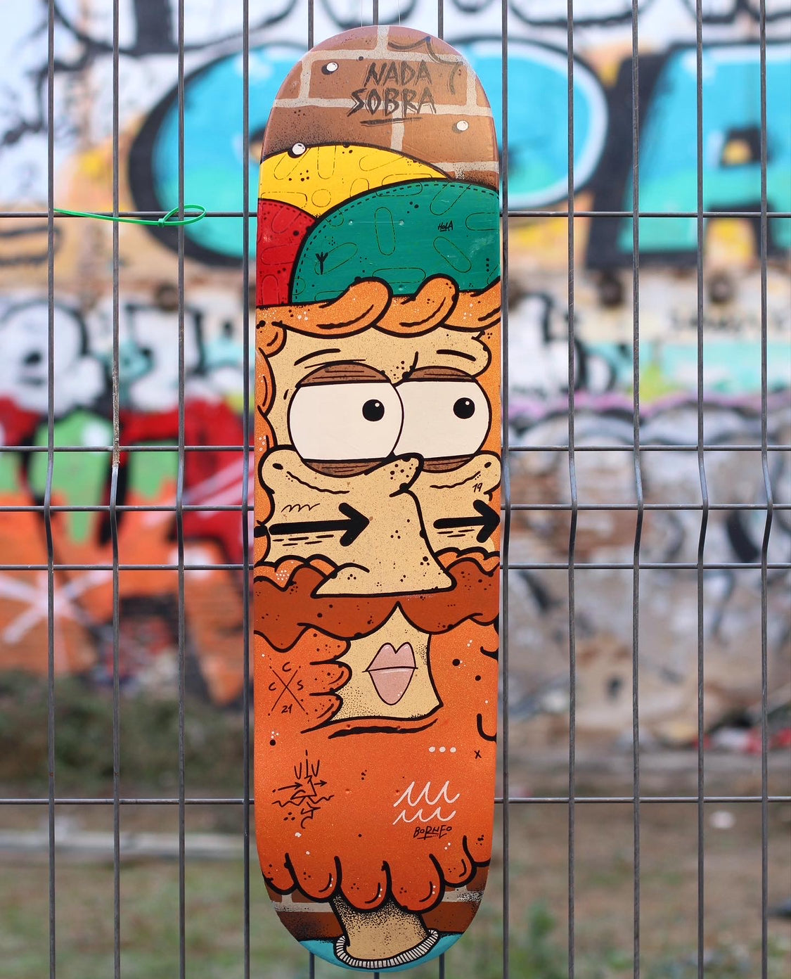 Hand Painted Decorative Skate Board by Borneo 2