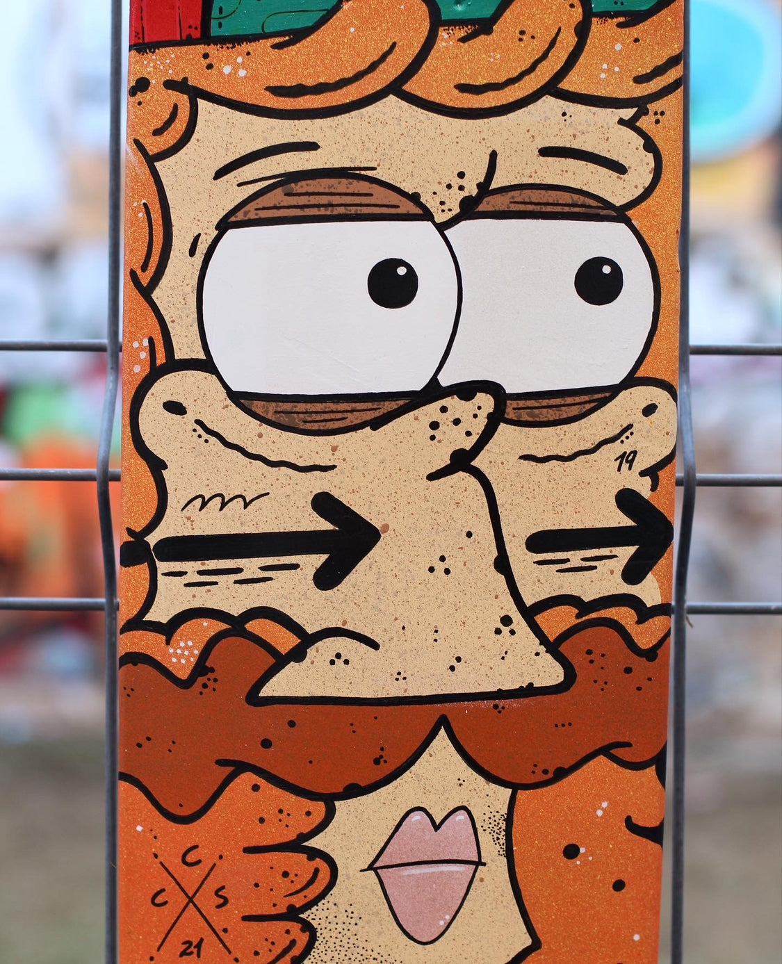 Hand Painted Decorative Skate Board by Borneo 2