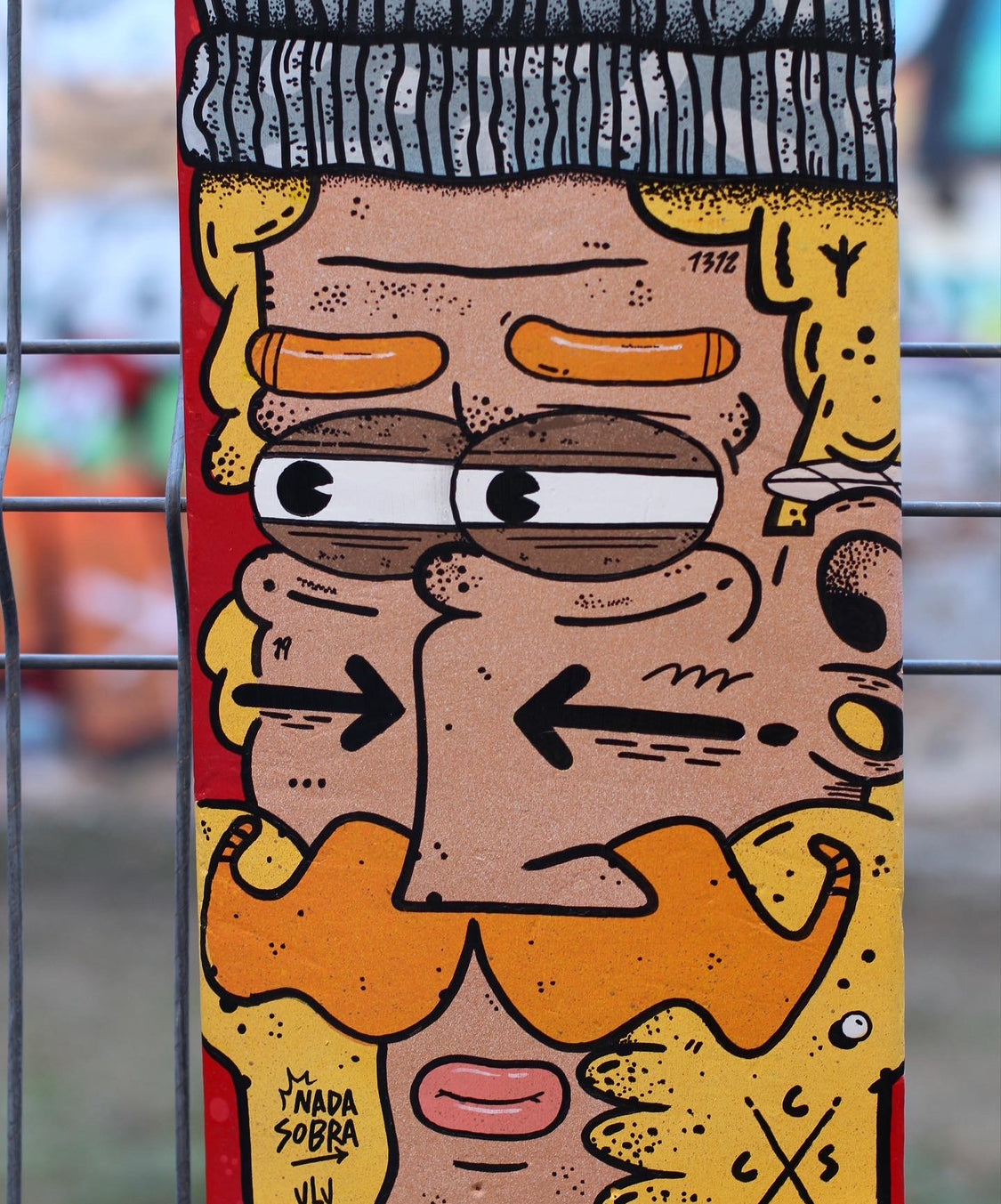 Hand Painted Decorative Skate Board by Borneo 1