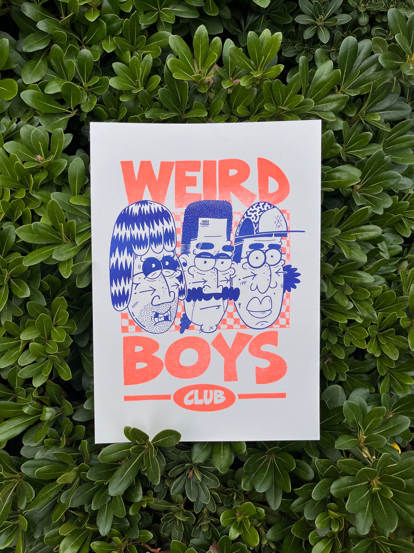 Weird Boys Club - Cartoon Characters - Risograph Pint
