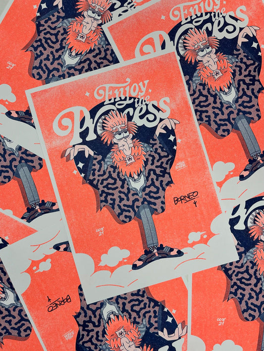 Enjoy The Process - Riso Print by Borneo - MINX Factory