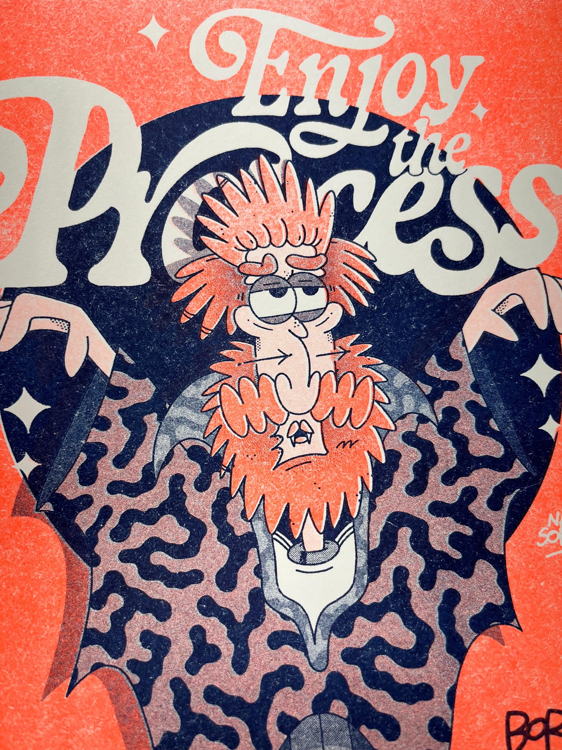 Enjoy The Process - Riso Print by Borneo - MINX Factory