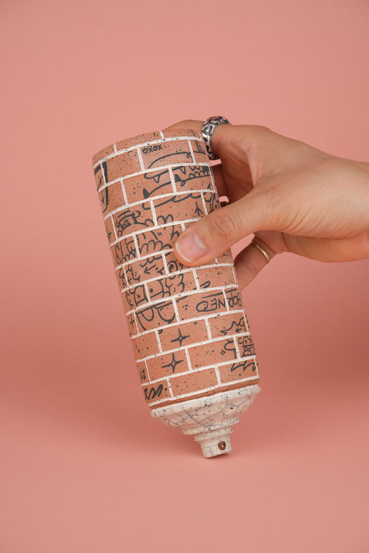 Brick Ceramic Can