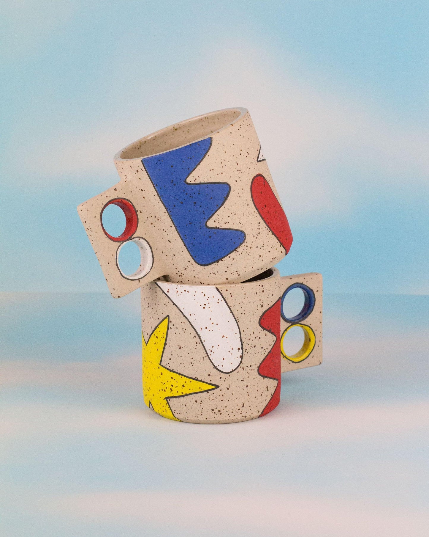 Primary Shapes Mug - Speckled - MINX Factory