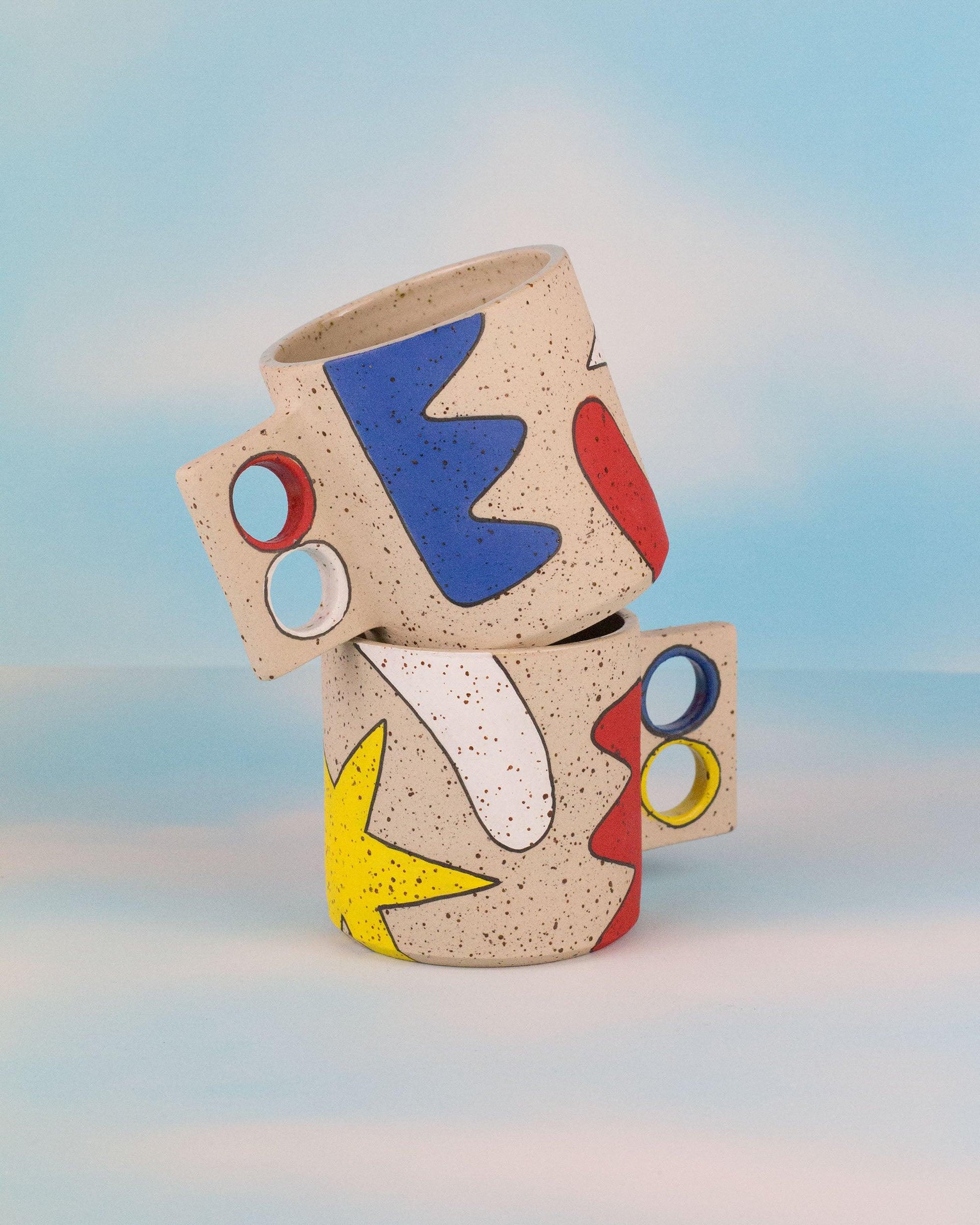 Primary Shapes Mug - Speckled - MINX Factory
