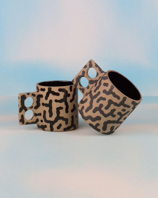 Toffee Patterned Stoneware Mug - MINX Factory