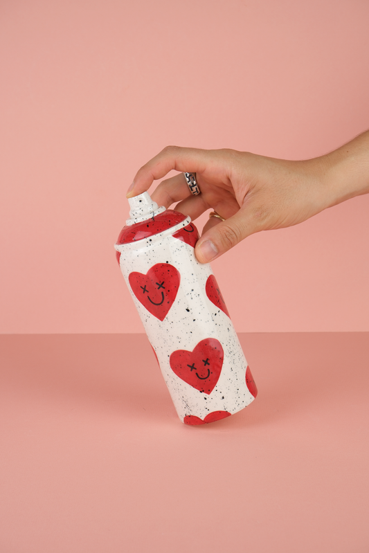 Valentines Ceramic Can