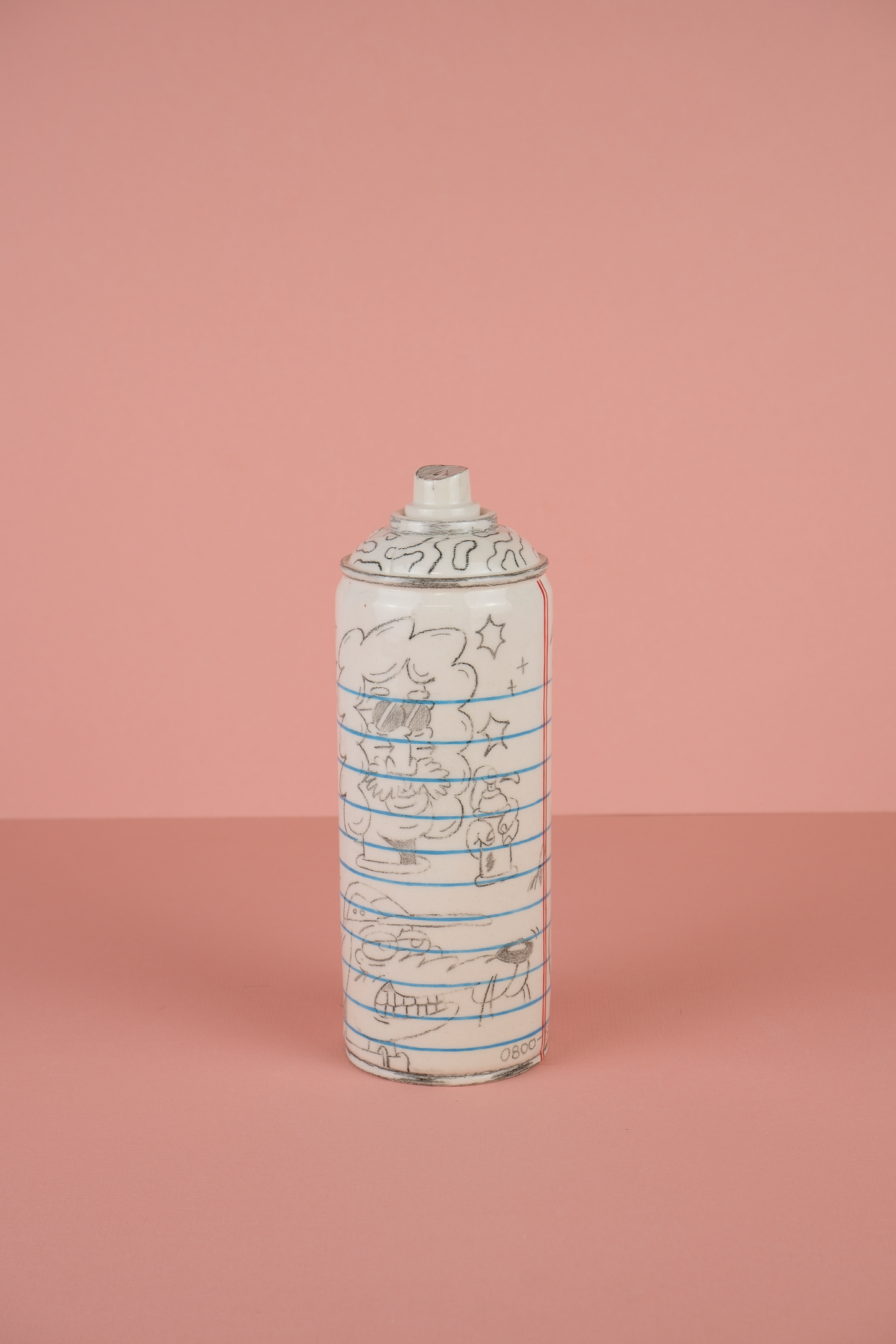 Doodle Sketchbook  Ceramic Can