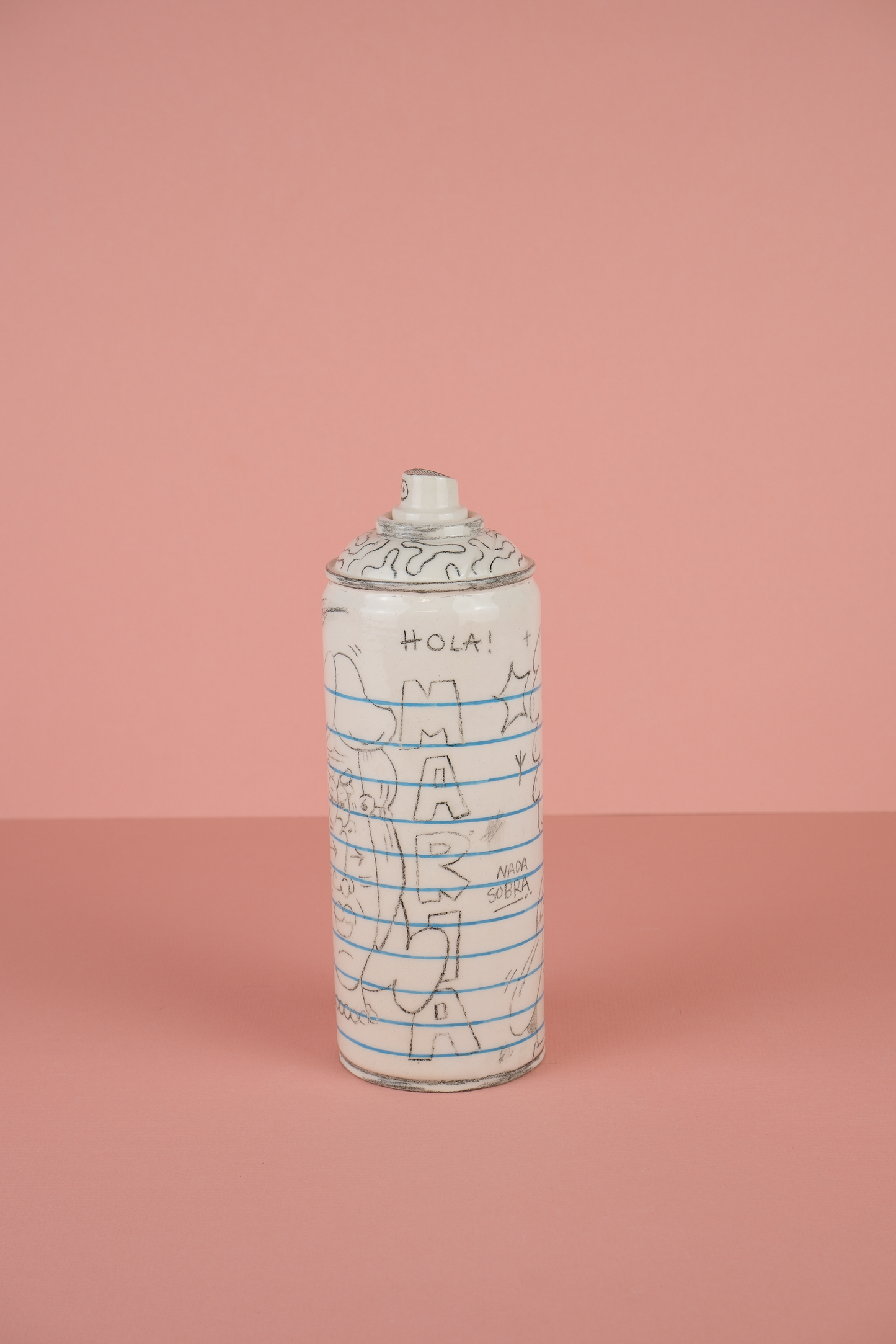Doodle Sketchbook  Ceramic Can