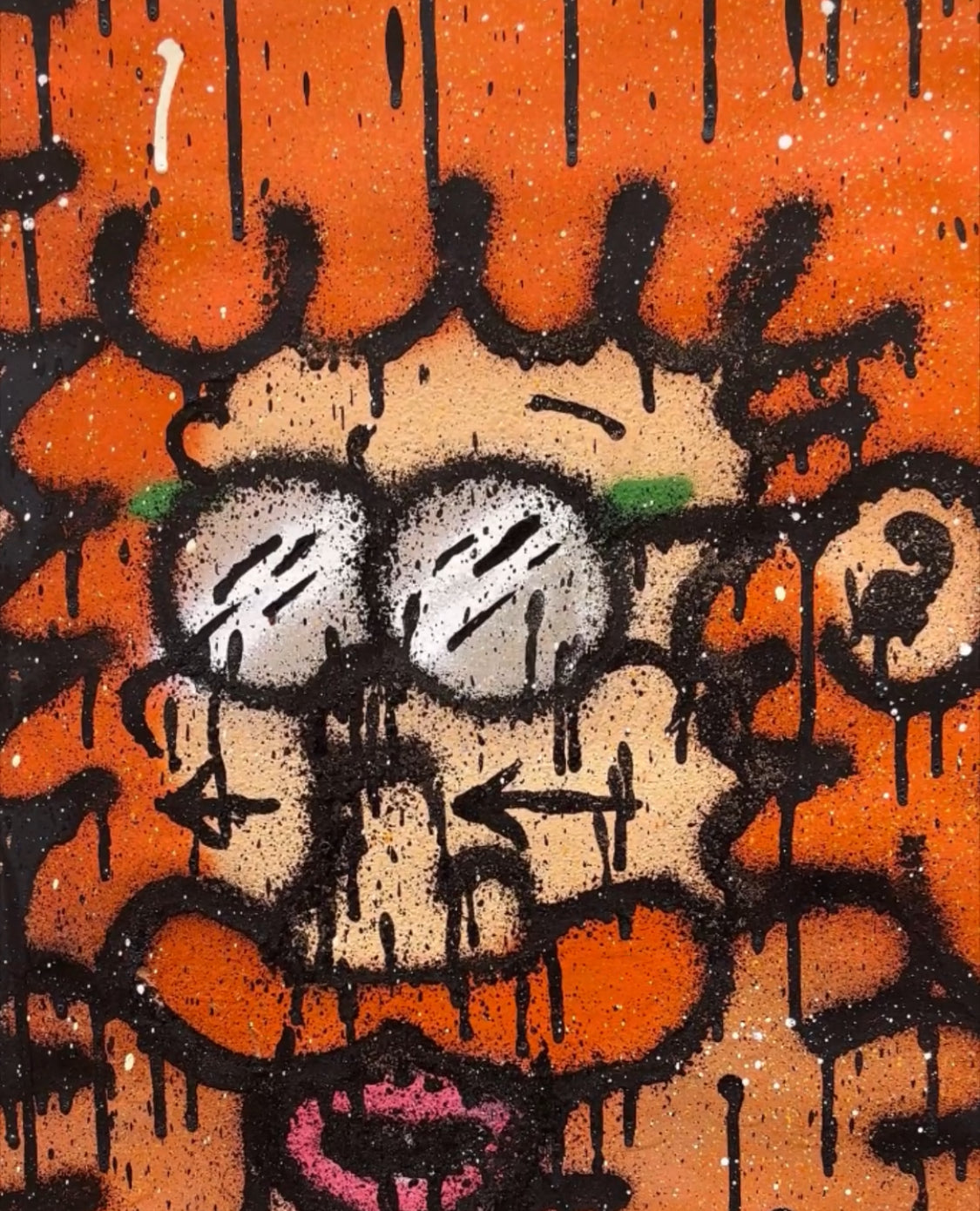 Spray Paint Character Illustration on Paper 5
