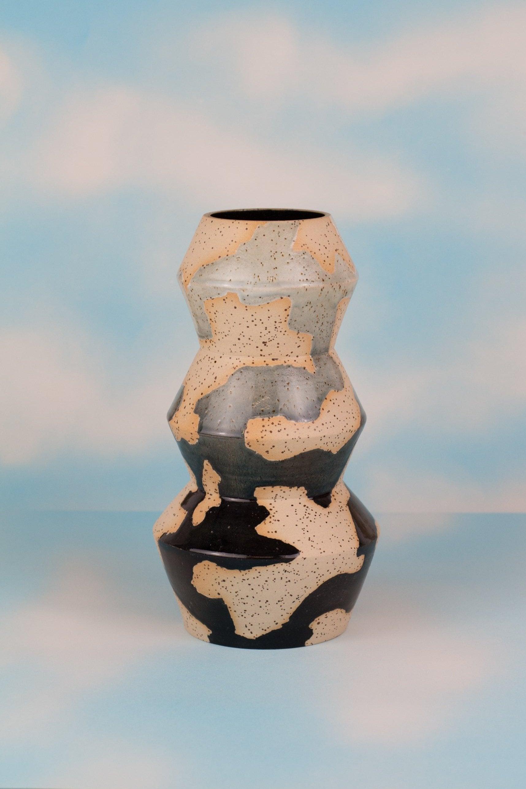Zig Zag Stoneware Vase - MINX Factory