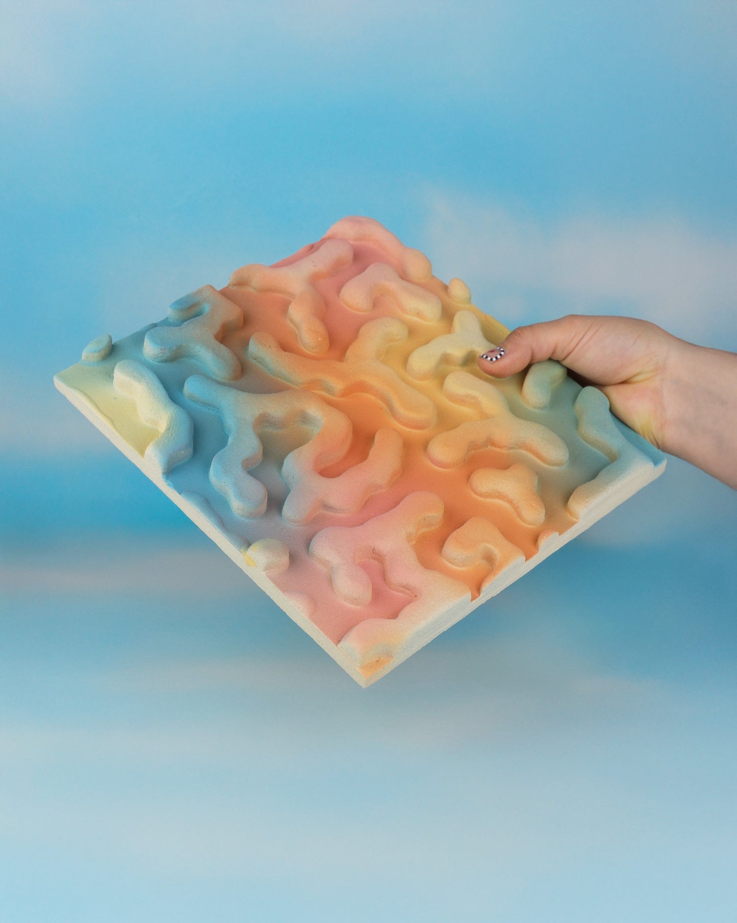 Stoneware Patterned Tile