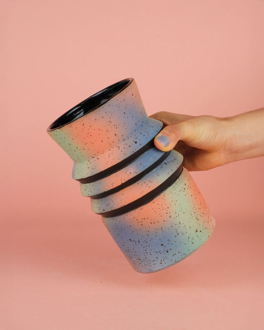 Colorful ZigyZagy Vase